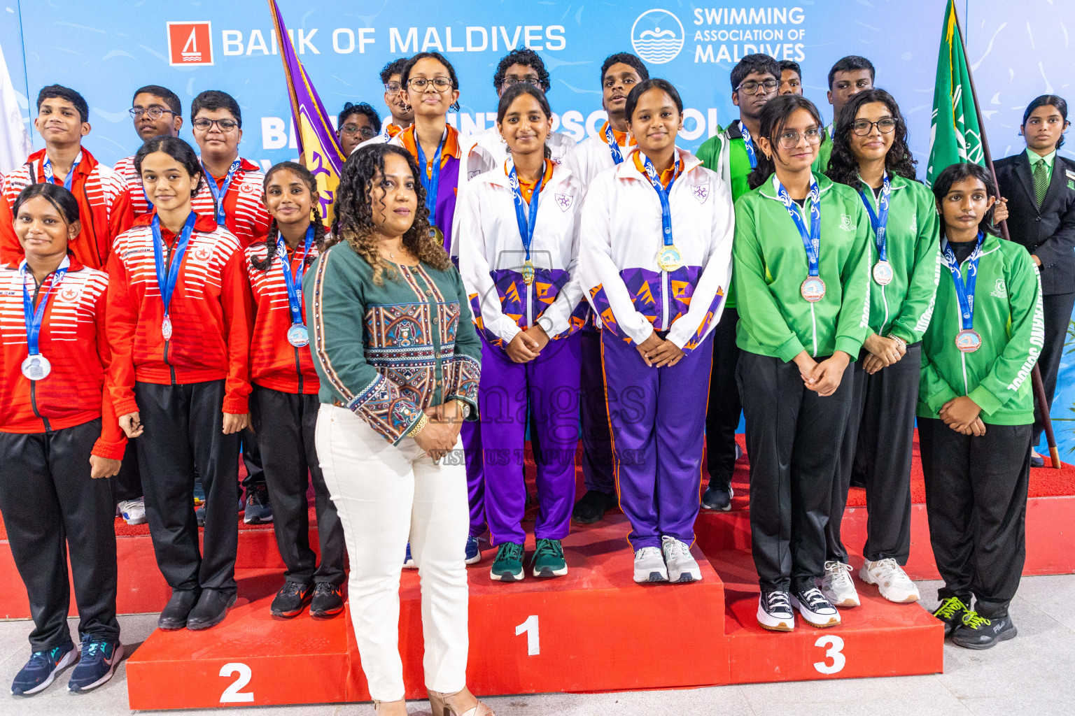 Closing ceremony of BML 20th Inter-School Swimming Competition was held in Hulhumale' Swimming Complex on Saturday, 19th October 2024. 
Photos: Ismail Thoriq