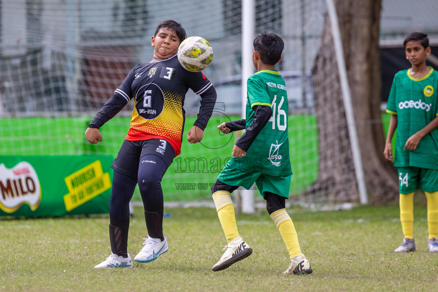 Day 1 of MILO Academy Championship 2024 - U12 was held at Henveiru Grounds in Male', Maldives on Thursday, 4th July 2024. Photos: Shuu Abdul Sattar / images.mv