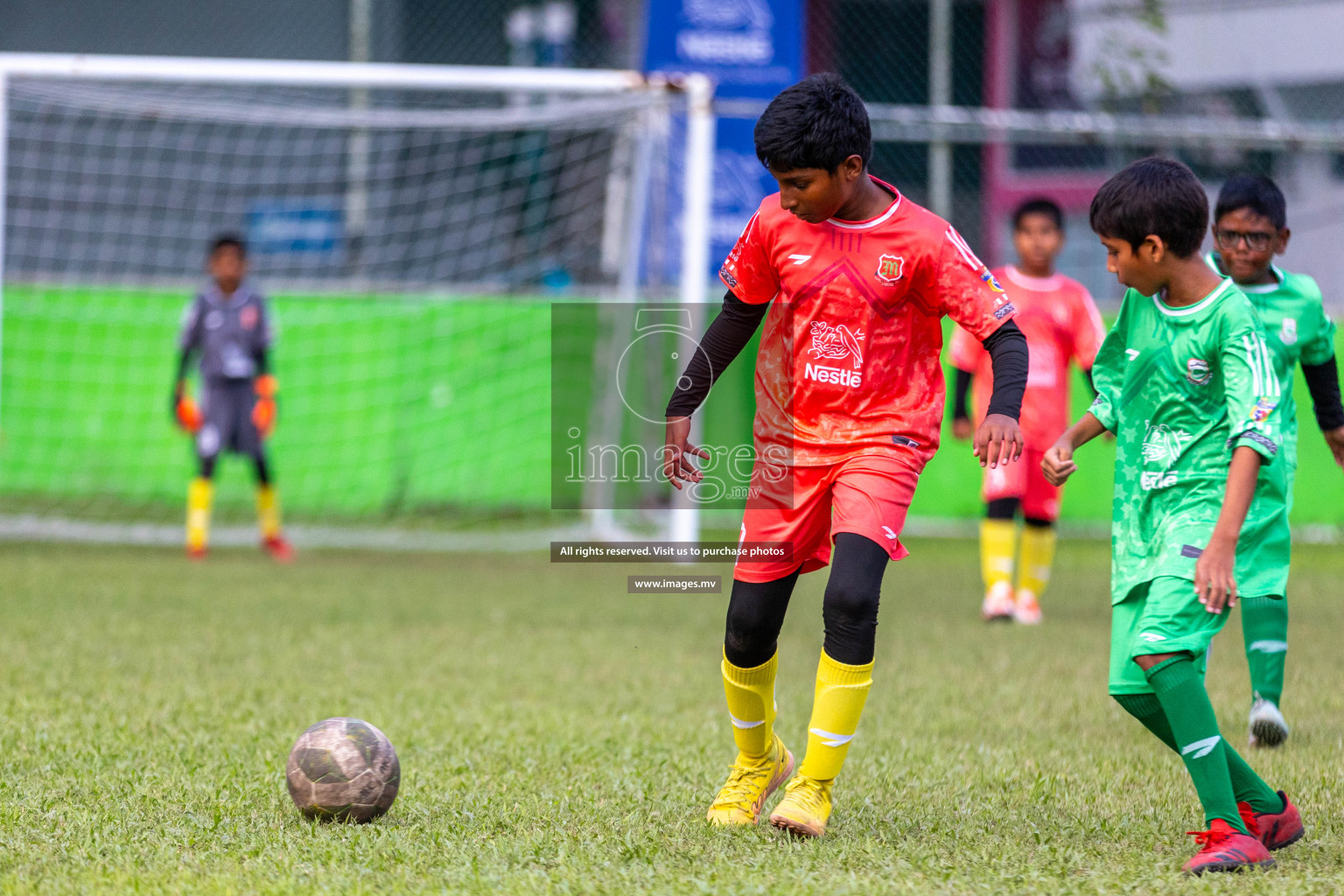 Day 2 of Nestle kids football fiesta, held in Henveyru Football Stadium, Male', Maldives on Thursday, 12th October 2023 Photos: Ismail Thoriq / Images.mv