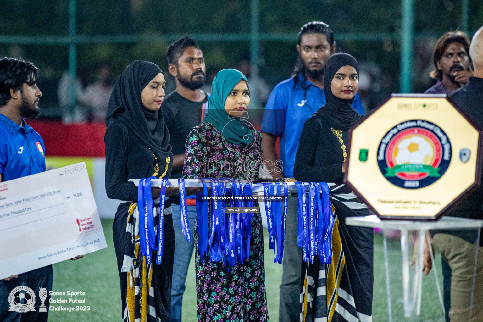 Opening of Sonee Sports Golden Futsal Challenge 2023 held on 4th Feb 2023 in Hulhumale, Male', Maldives. Photos by Nausham Waheed