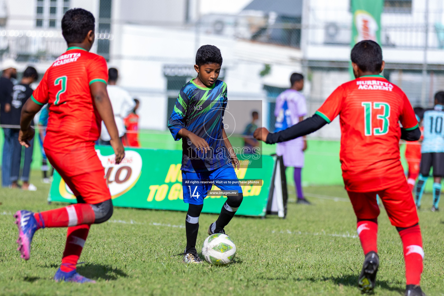 Day 1 of MILO Academy Championship 2023 (U12) was held in Henveiru Football Grounds, Male', Maldives, on Friday, 18th August 2023. 
Photos: Ismail Thoriq / images.mv