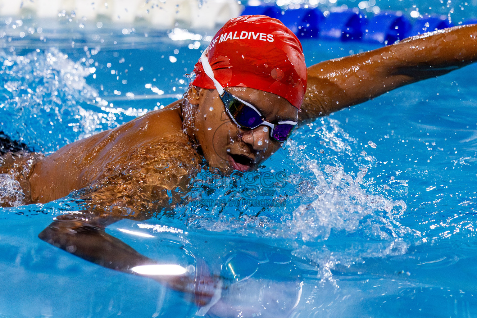 Day 2 of 20th Inter-school Swimming Competition 2024 held in Hulhumale', Maldives on Sunday, 13th October 2024. Photos: Nausham Waheed / images.mv