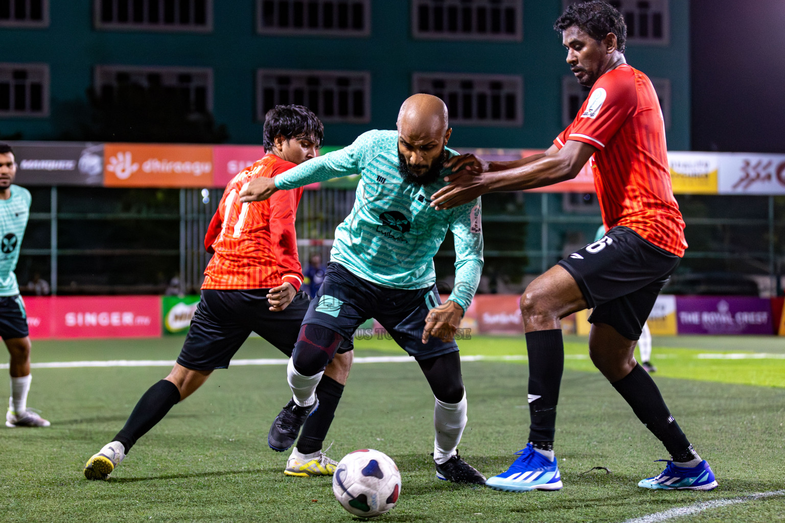 DHARUMAVANTHA vs FINANCE RC in Club Maldives Classic 2024 held in Rehendi Futsal Ground, Hulhumale', Maldives on Tuesday, 10th September 2024. 
Photos: Mohamed Mahfooz Moosa / images.mv