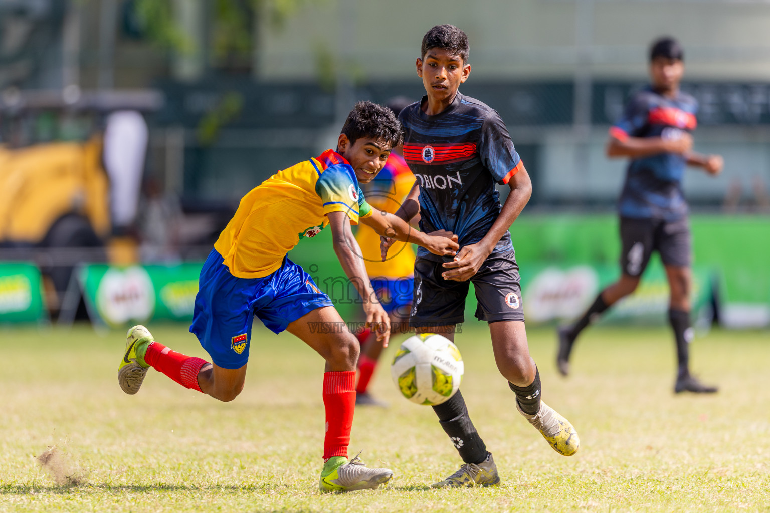 Day 4 of MILO Academy Championship 2025 (U14) was held on Sunday, 2nd November 2025 at Henveiru Football Grounds, Male', Maldives . 
Photos: Ismail Thoriq / images.mv