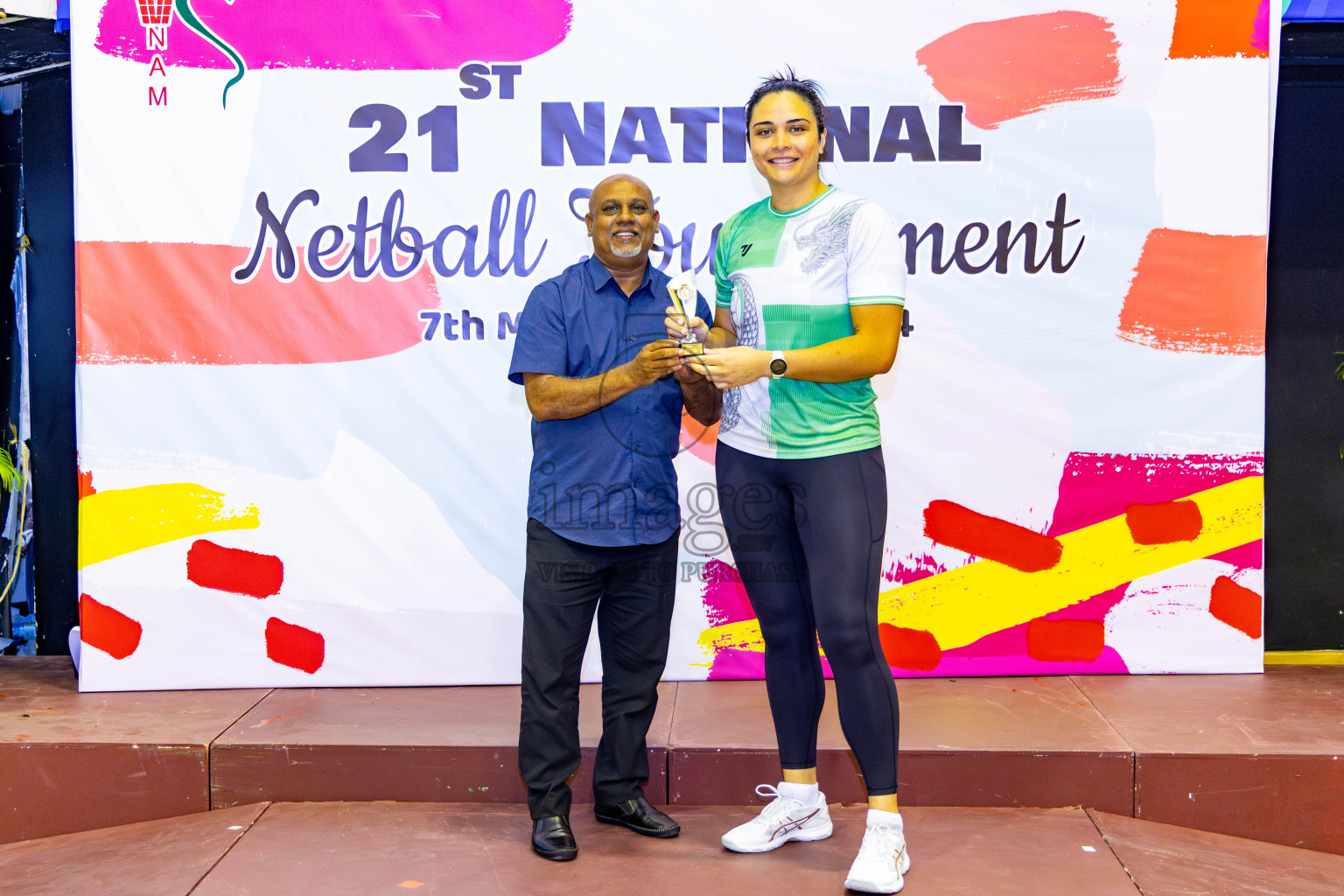 Club Matrix vs Club Green Streets in Final of 21st National Netball Tournament was held in Social Canter at Male', Maldives on Wednesday, 22nd May 2024. Photos: Nausham Waheed / images.mv