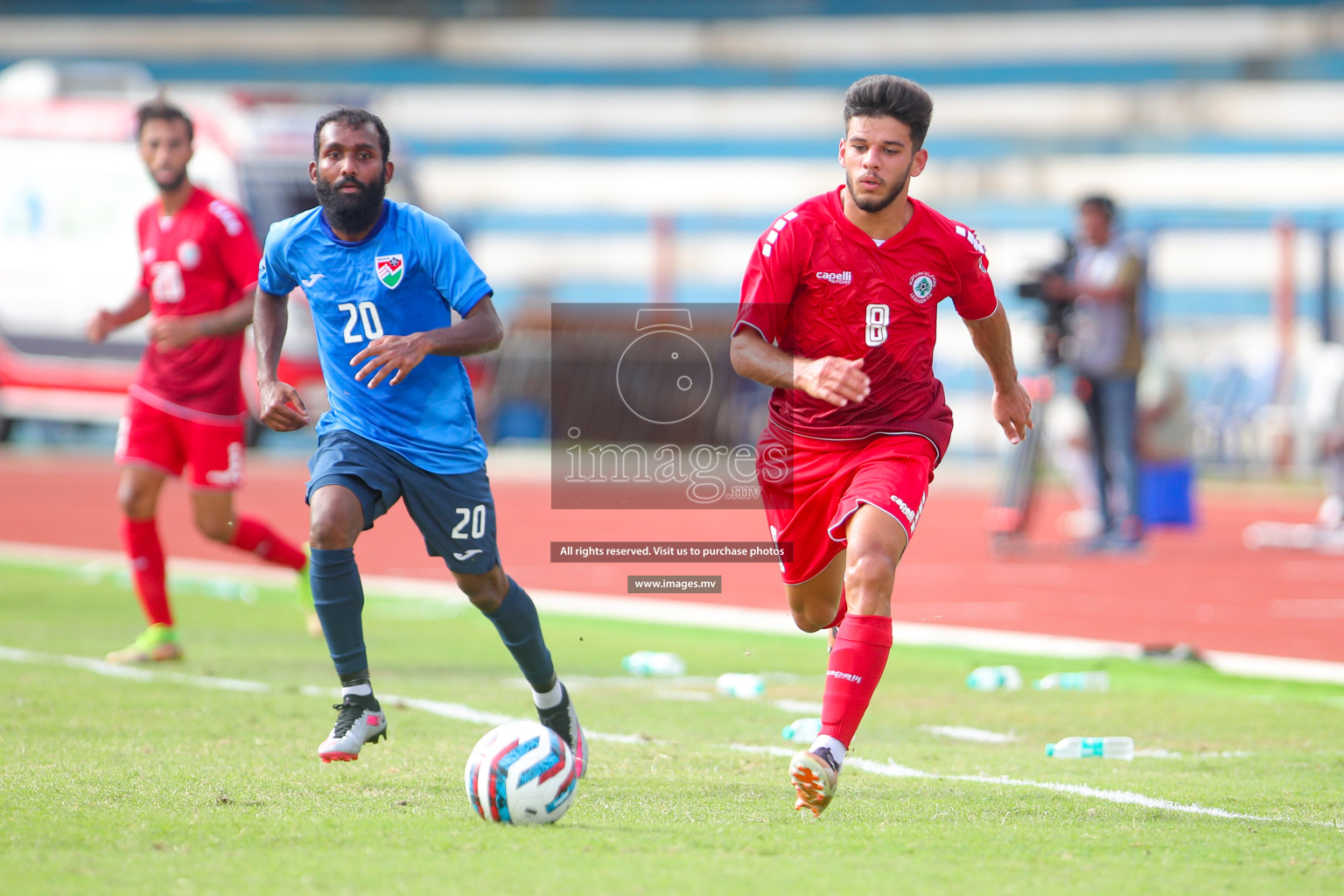 Lebanon vs Maldives in SAFF Championship 2023 held in Sree Kanteerava Stadium, Bengaluru, India, on Tuesday, 28th June 2023. Photos: Nausham Waheed, Hassan Simah / images.mv