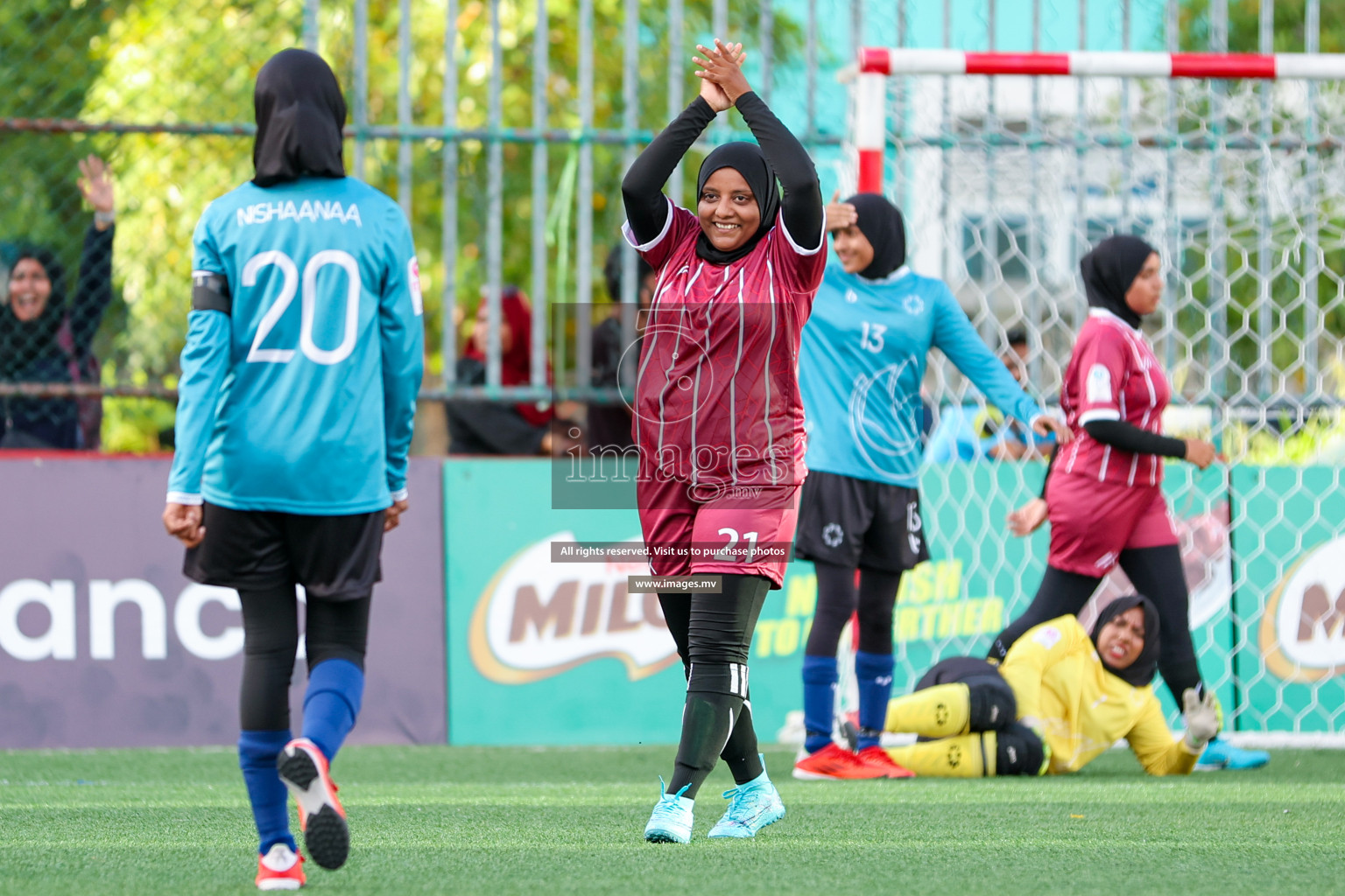 MIRA SC vs Club MYS in 18/30 Futsal Fiesta Classic 2023 held in Hulhumale, Maldives, on Tuesday, 18th July 2023 Photos: Nausham Waheed / images.mv