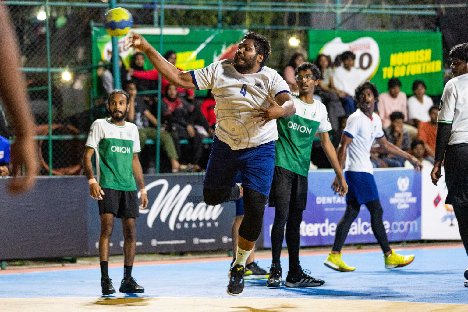 Day 19 of 10th National Handball Tournament 2023, held in Handball ground, Male', Maldives on Tuesday, 19th December 2023 Photos: Nausham Waheed/ Images.mv