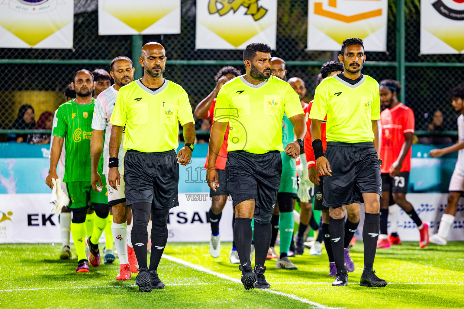 Ifhaams vs J Kovi Goani in Day 1 of Laamehi Dhiggaru Ekuveri Futsal Challenge 2025 was held on Thursday, 24th July 2025, at Dhiggaru Futsal Ground, Dhiggaru, Maldives Photos: Nausham Waheed / images.mv