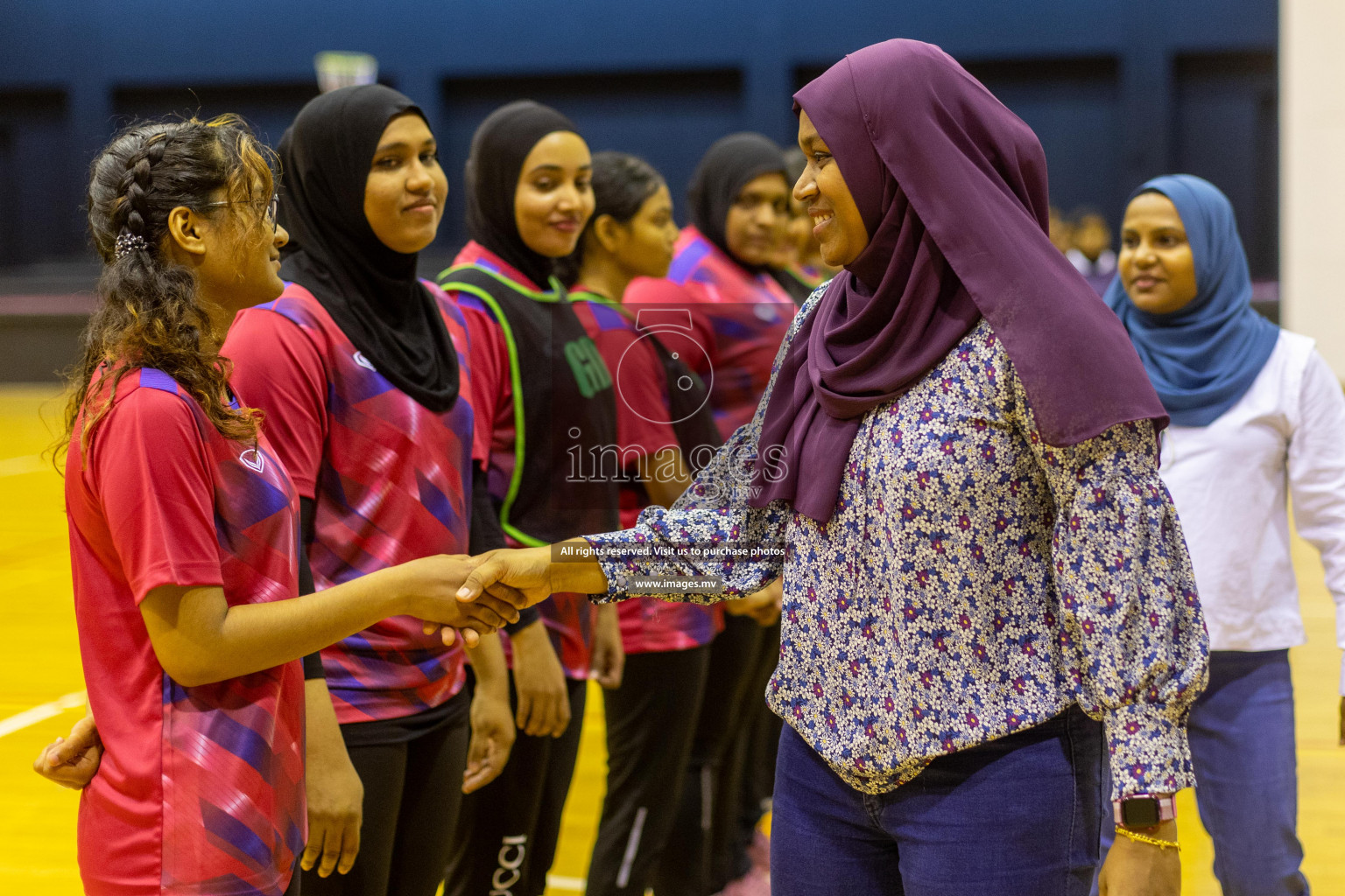 Sports Club Skylark vs United Unity Sports Club in the Milo National Netball Tournament 2022 on 19 July 2022, held in Social Center, Male', Maldives. Photographer: Shuu / Images.mv