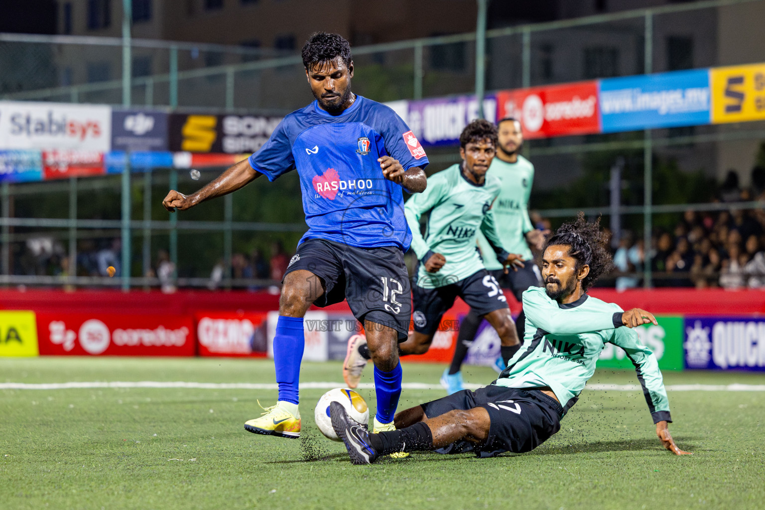 AA Rasdhoo vs AA Bodufolhudhoo in Day 11 of Golden Futsal Challenge 2025 was held on Wednesday, 15th January 2025, in Hulhumale', Maldives Photos: Nausham Waheed / images.mv