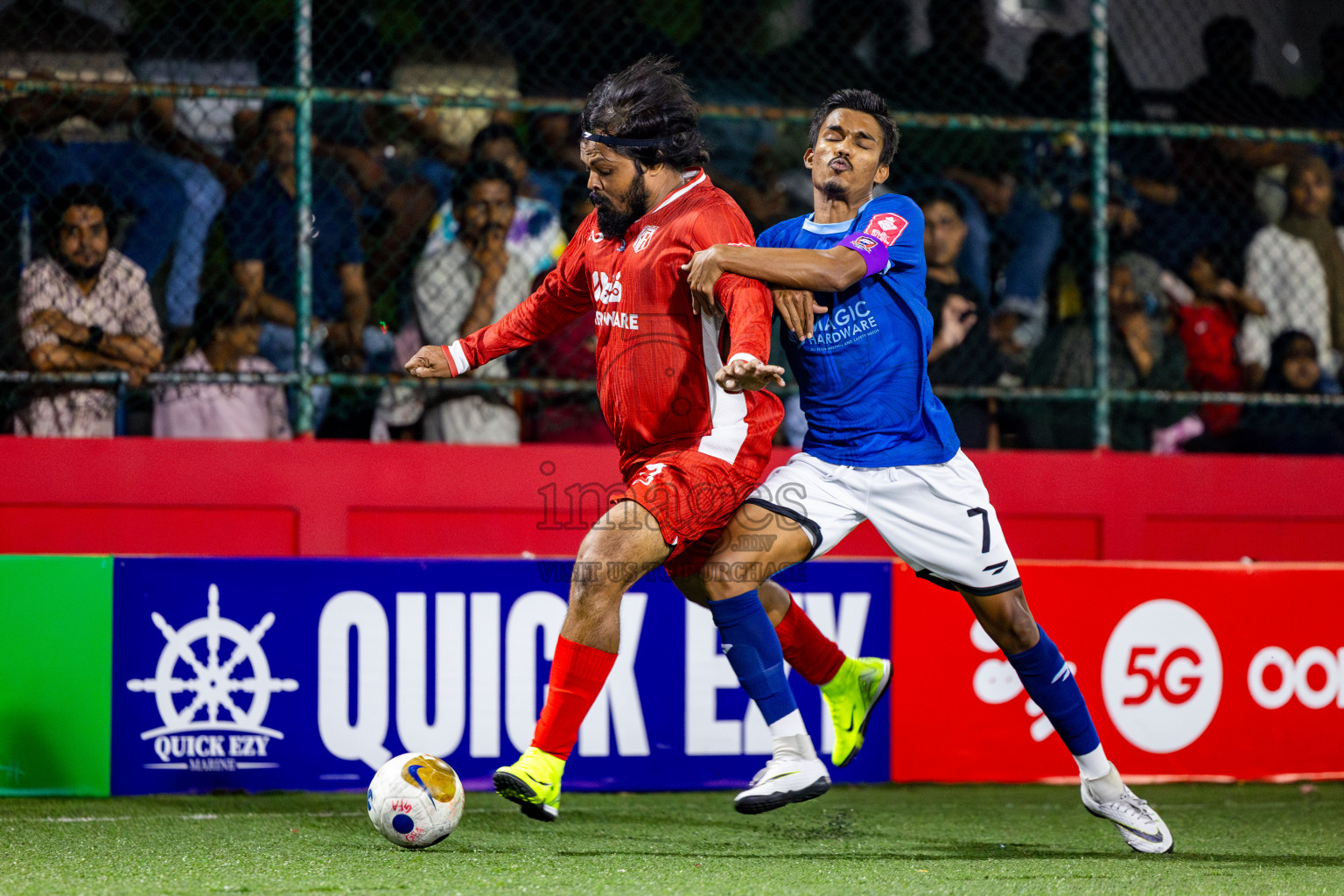 HA Kelaa vs HA Hoarafushi in Day 13 of Golden Futsal Challenge 2025 was held on Friday, 17th January 2025, in Hulhumale', Maldives. Photos: Nausham Waheed / images.mv