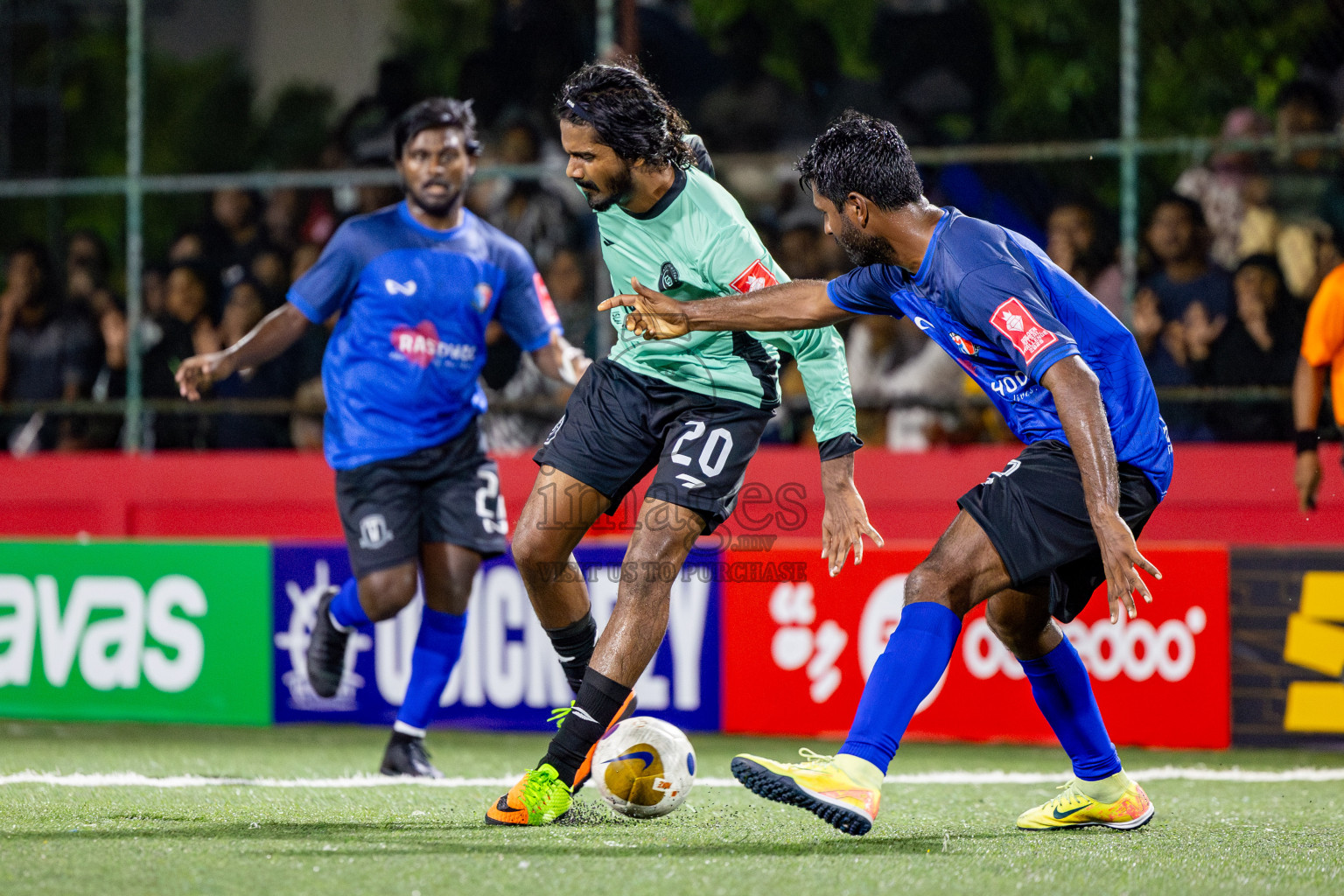 AA Rasdhoo vs AA Bodufolhudhoo in Day 11 of Golden Futsal Challenge 2025 was held on Wednesday, 15th January 2025, in Hulhumale', Maldives Photos: Nausham Waheed / images.mv