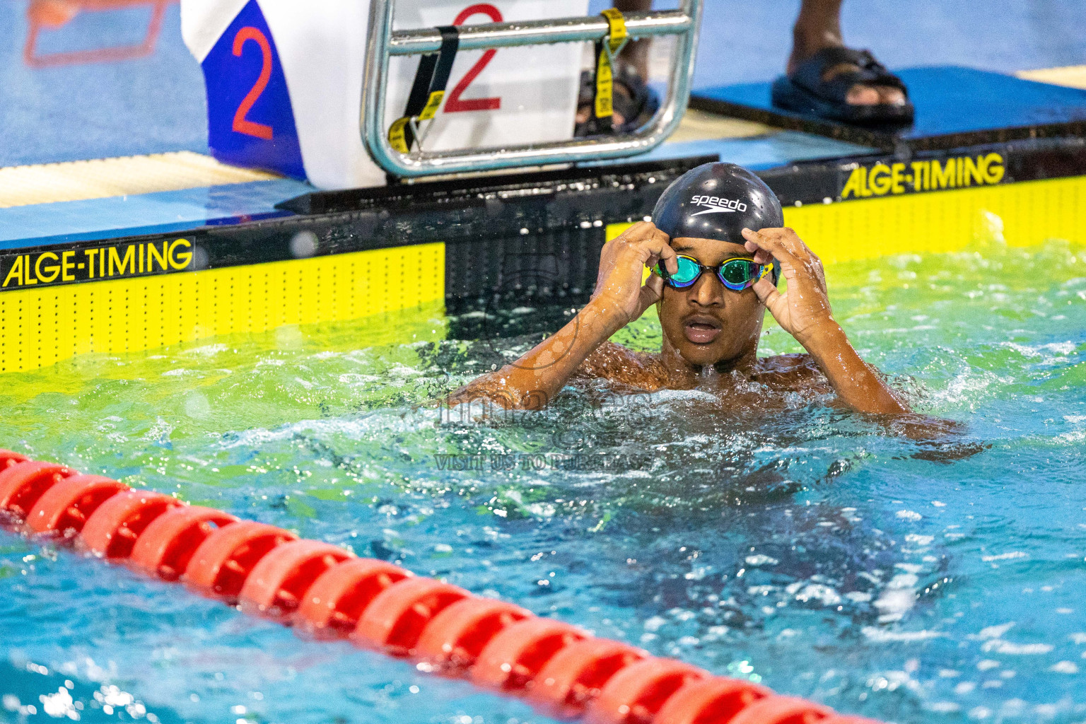 Day 1 of 20th Inter-school Swimming Competition 2024 held in Hulhumale', Maldives on Saturday, 12th October 2024. Photos: Ismail Thoriq / images.mv