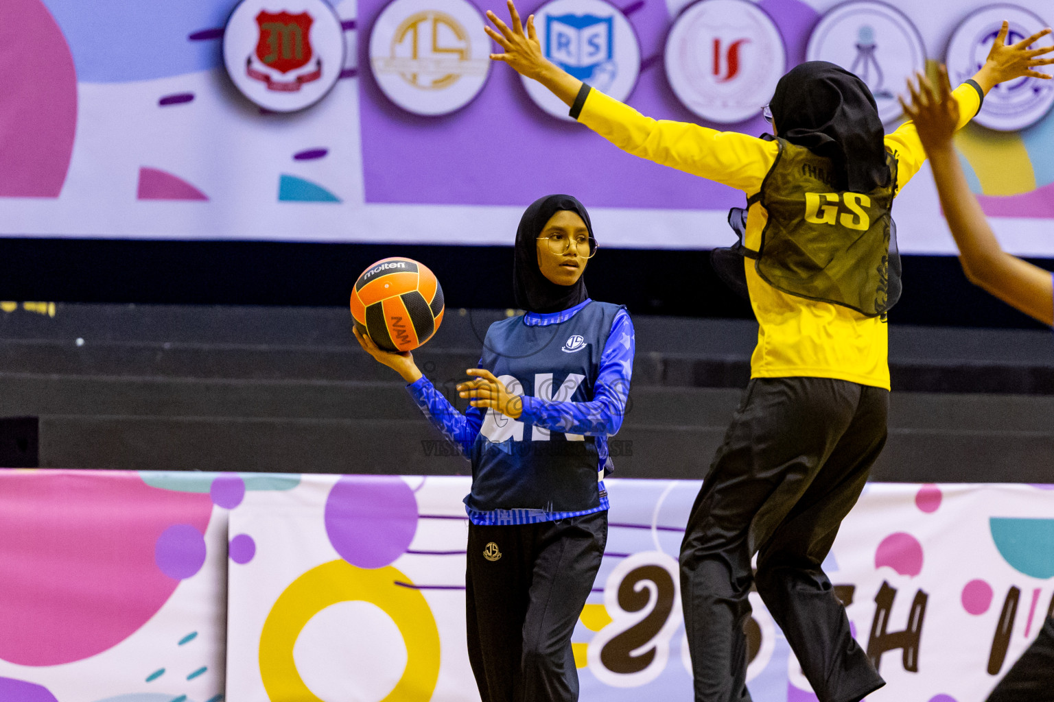 Day 7 of 25th Inter-School Netball Tournament was held in Social Center at Male', Maldives on Saturday, 17th August 2024. Photos: Nausham Waheed / images.mv