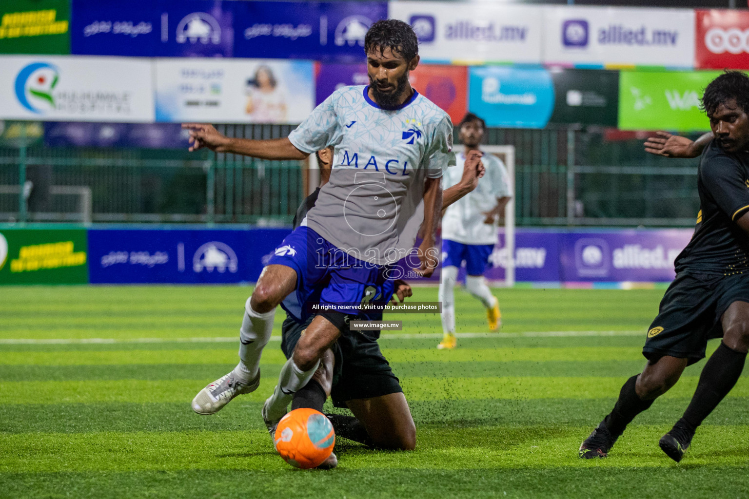 Prison Club vs MACL in the Quarter Finals of Club Maldives 2021 held at Hulhumale;, on 12th December 2021 Photos: Ismail Thoriq / images.mv