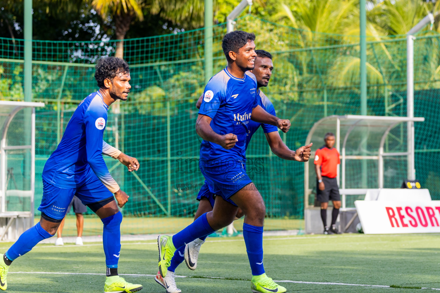 Conrad vs Vilamendhoo in Day 4 of Resort League 2025 (Ari Zone) was held on Monday, 23rd June 2025 in Conrad Maldives Rangali Island, Alif Dhaalu Atoll, Maldives. Photos: Nausham Waheed / images.mv