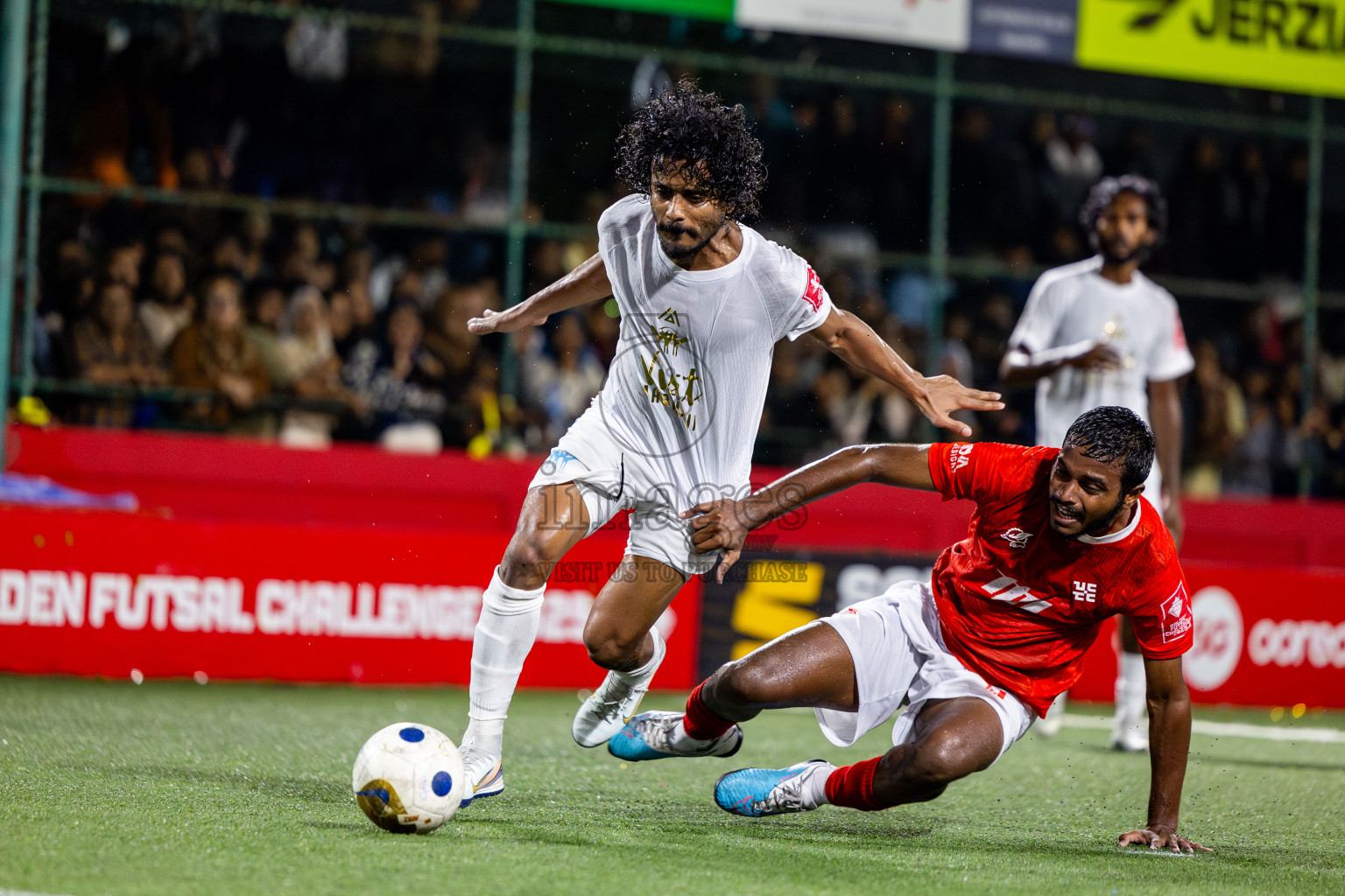 K Maafushi vs K Kaashidhoo in Kaafu Atoll Finals Day 27 of Golden Futsal Challenge 2025 was held on Friday , 31st January 2025, in Hulhumale', Maldives. Photos: Nausham Waheed / images.mv