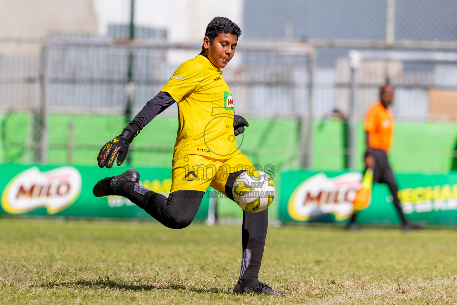 Day 4 of MILO Academy Championship 2025 (U14) was held on Sunday, 2nd November 2025 at Henveiru Football Grounds, Male', Maldives . 
Photos: Ismail Thoriq / images.mv