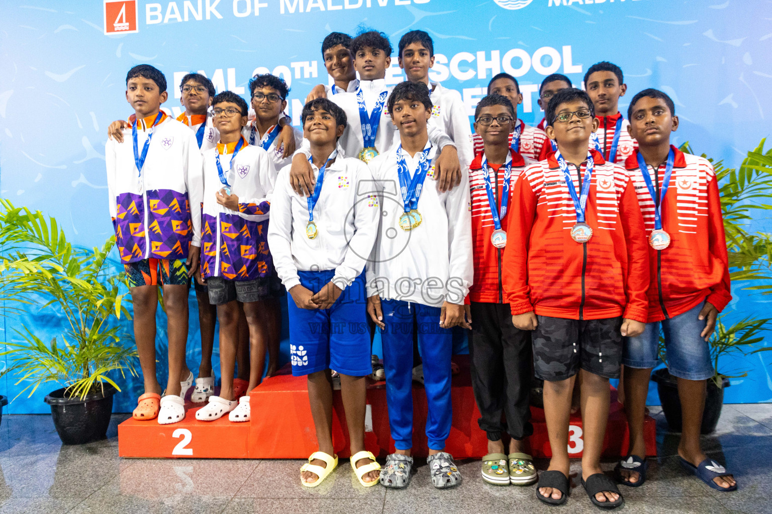 Day 4 of 20th Inter-school Swimming Competition 2024 held in Hulhumale', Maldives on Tuesday, 15th October 2024. Photos: Ismail Thoriq / images.mv