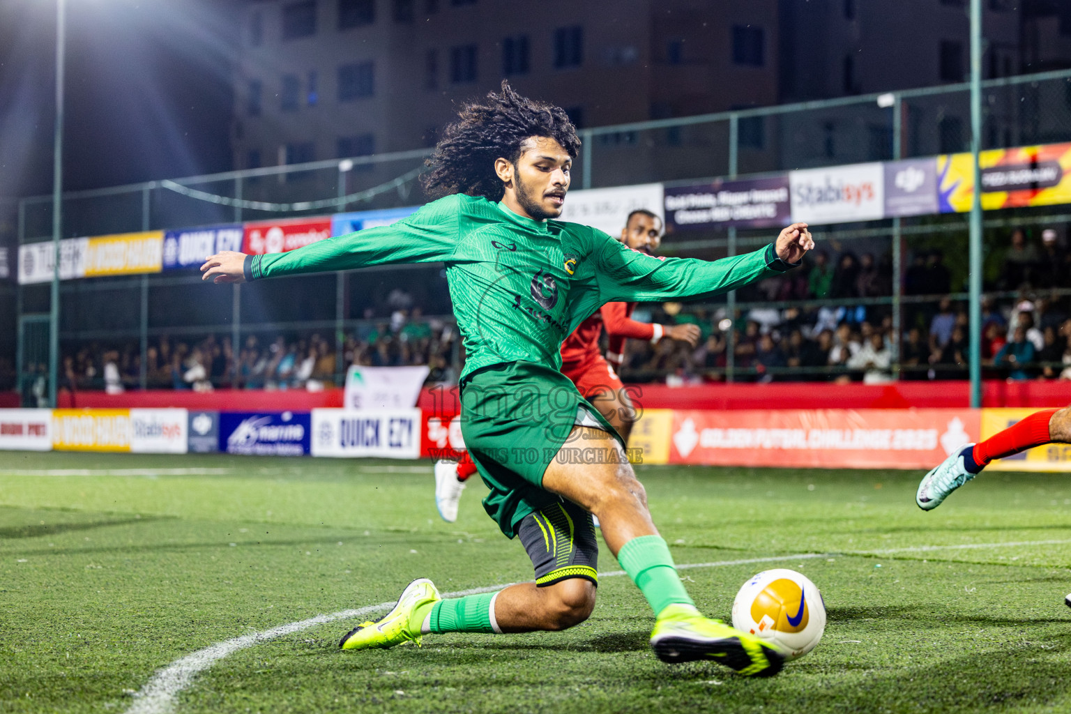 HA Vashafaru VS HA Kelaa in Atoll Round Semi-Final on Day 23 of Golden Futsal Challenge 2025 was held on Monday , 27th January 2025, in Hulhumale', Maldives. Photos: Nausham Waheed / images.mv