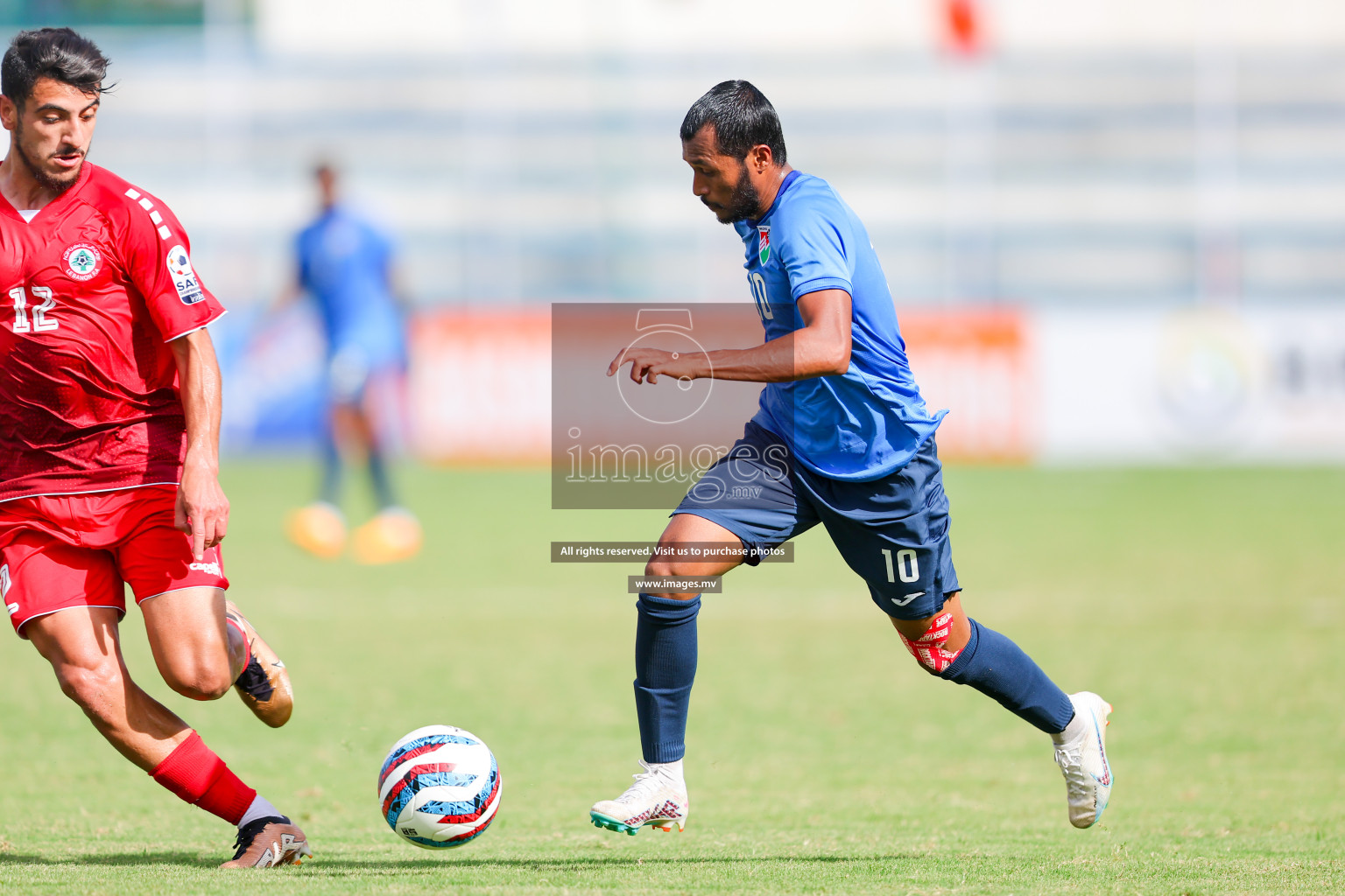 Lebanon vs Maldives in SAFF Championship 2023 held in Sree Kanteerava Stadium, Bengaluru, India, on Tuesday, 28th June 2023. Photos: Nausham Waheed, Hassan Simah / images.mv