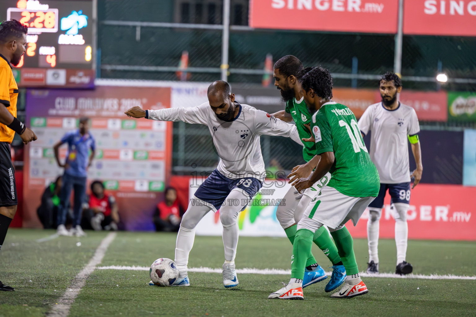 HDC vs MACL in Round of 16 of Club Maldives Cup 2024 held in Rehendi Futsal Ground, Hulhumale', Maldives on Monday, 7th October 2024. Photos: Ismail Thoriq / images.mv