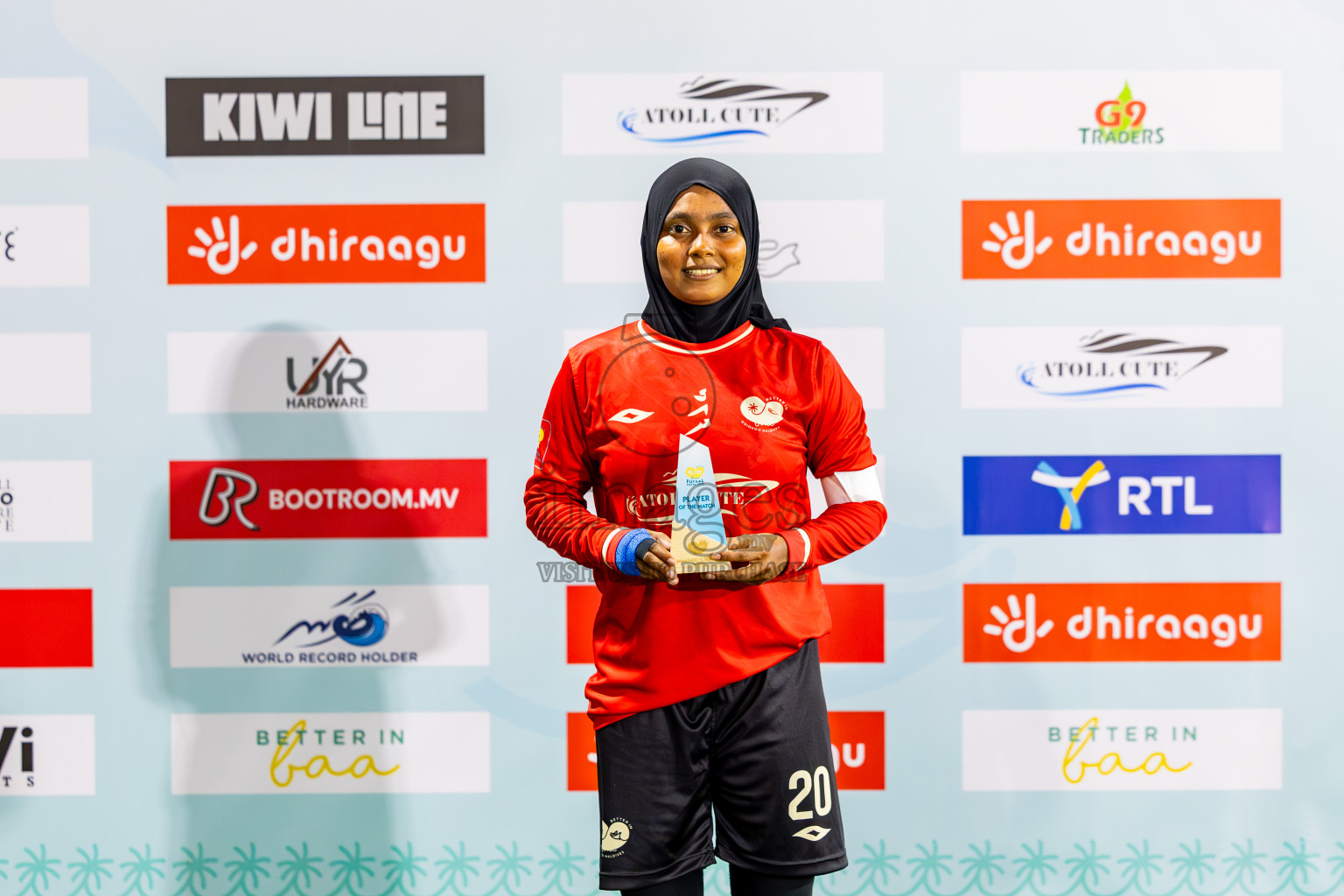Kihaadhoo vs Goidhoo in Day 1 of Better in Baa Futsal Fiesta 2025 Woman's division held in B. Eydhafushi, Maldives on Wednesday, 5th November 2025. Photos: Nausham Waheed / images.mv