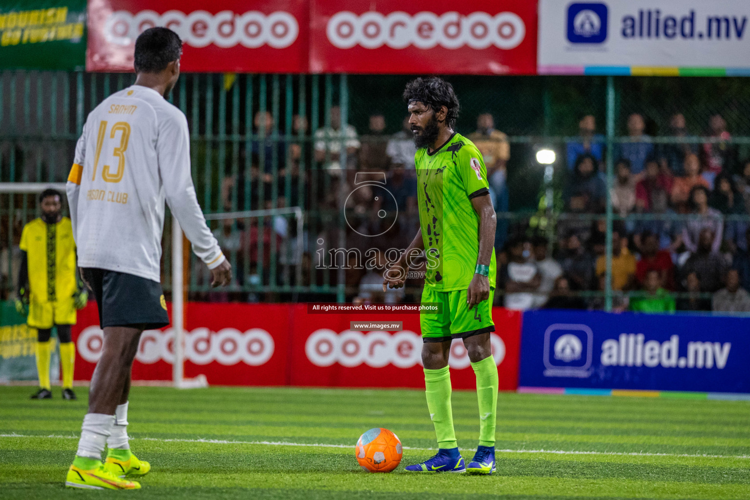 Team FSM Vs Prisons Club in the Semi Finals of Club Maldives 2021 held in Hulhumale, Maldives on 15 December 2021. Photos: Ismail Thoriq / images.mv