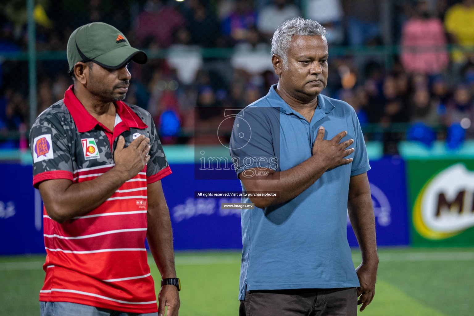 Team FSM Vs Prisons Club in the Semi Finals of Club Maldives 2021 held in Hulhumale, Maldives on 15 December 2021. Photos: Shuu Abdul Sattar / images.mv