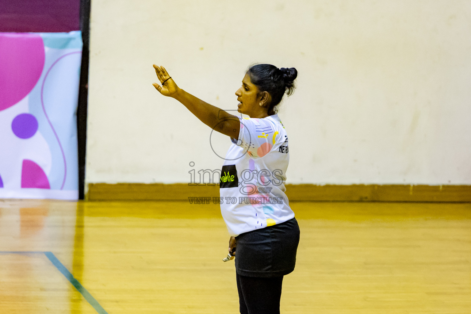 Day 6 of 25th Inter-School Netball Tournament was held in Social Center at Male', Maldives on Thursday, 15th August 2024. Photos: Nausham Waheed / images.mv