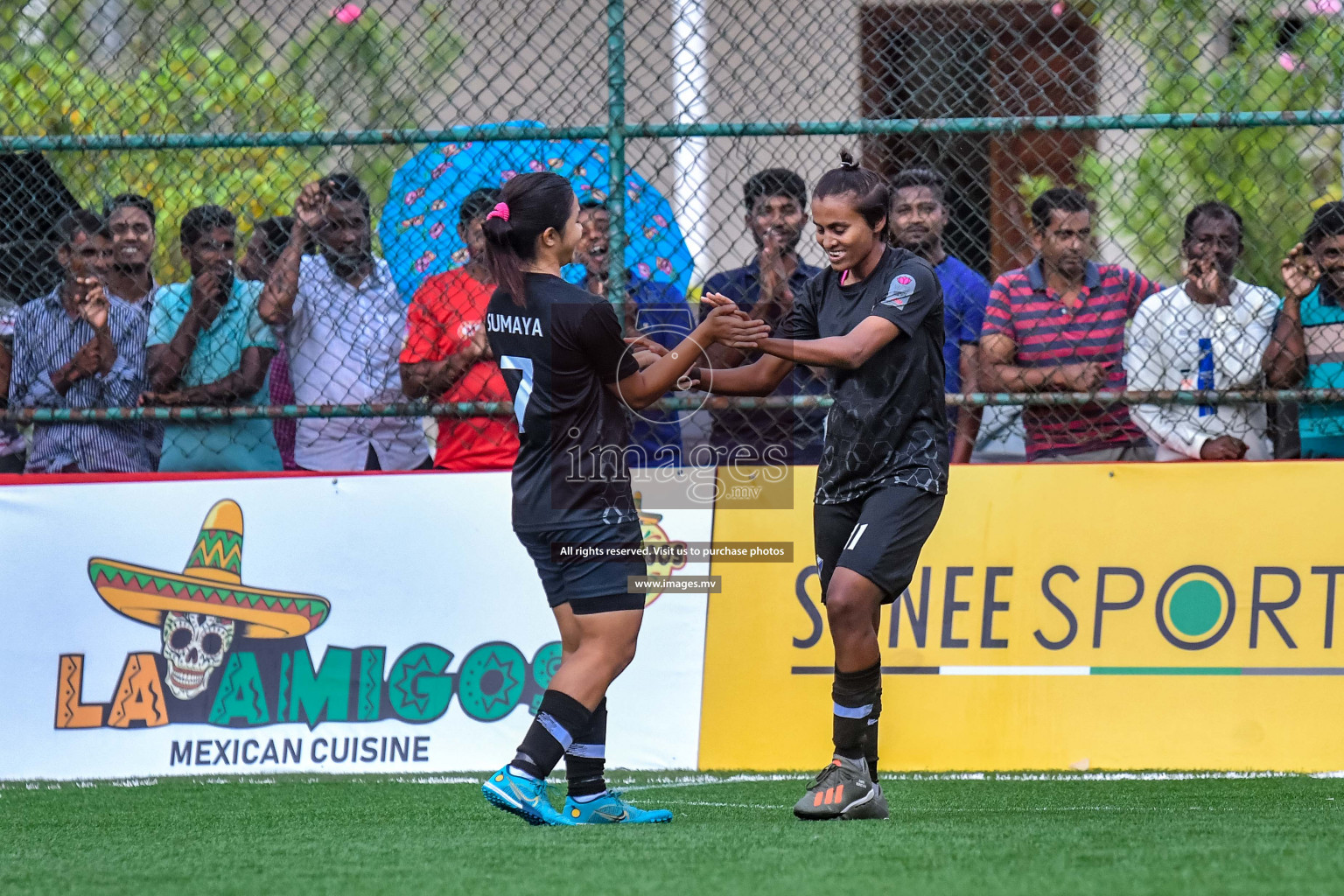 DSC vs Club MYS in Eighteen Thirty Women's Futsal Fiesta 2022 was held in Hulhumale', Maldives on Friday, 14th October 2022. Photos: Nausham Waheed / images.mv