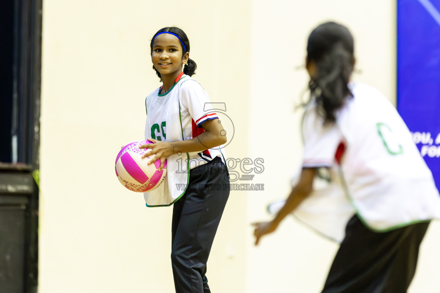 Net Queens vs Netgen B in Day 5 of 3rd Netball Junior Championship, held at Social Center on Thursday 23rd January 2025 . Photos: Shuu Abdul Sattar / images.mv