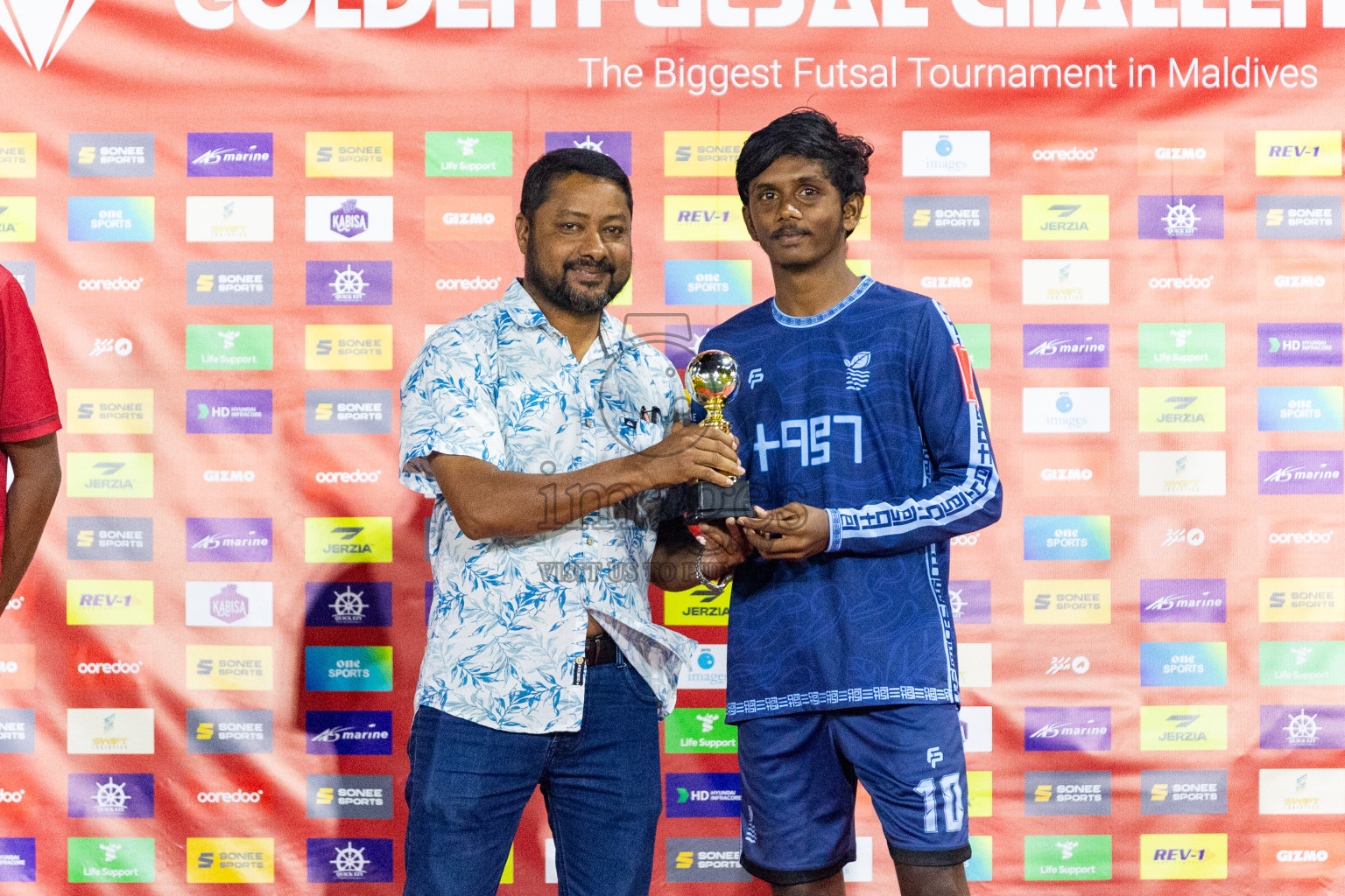 ADh Bodufolhudhoo vs ADh Mathiveri in Day 21 of Golden Futsal Challenge 2024 was held on Sunday , 4th February 2024 in Hulhumale', Maldives Photos: Nausham Waheed / images.mv