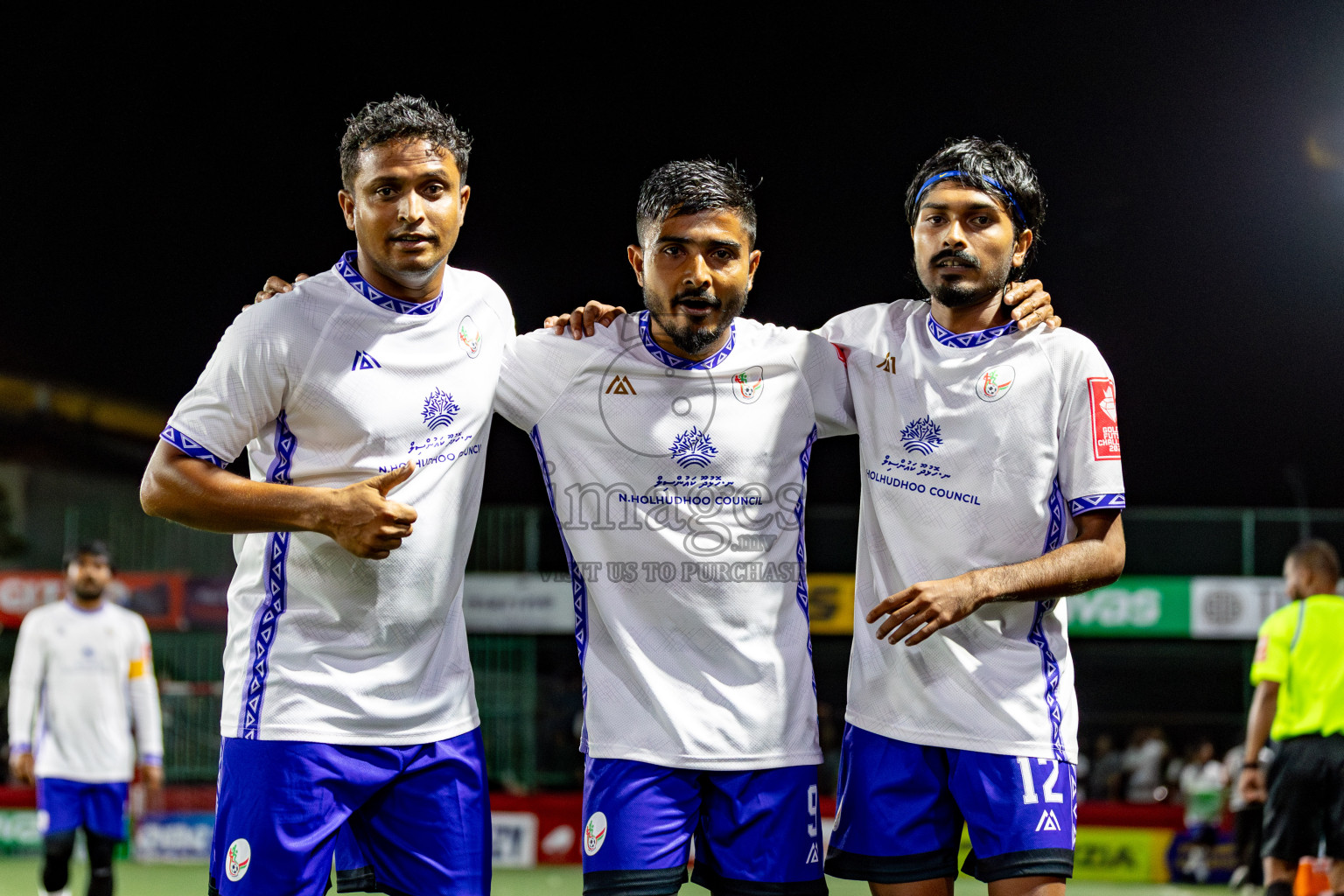 N Holhudhoo vs N Velidhoo in Day 12 of Golden Futsal Challenge 2025 was held on Thursday, 16th January 2025, in Hulhumale', Maldives.
Photos: Hassan Simah / images.mv
