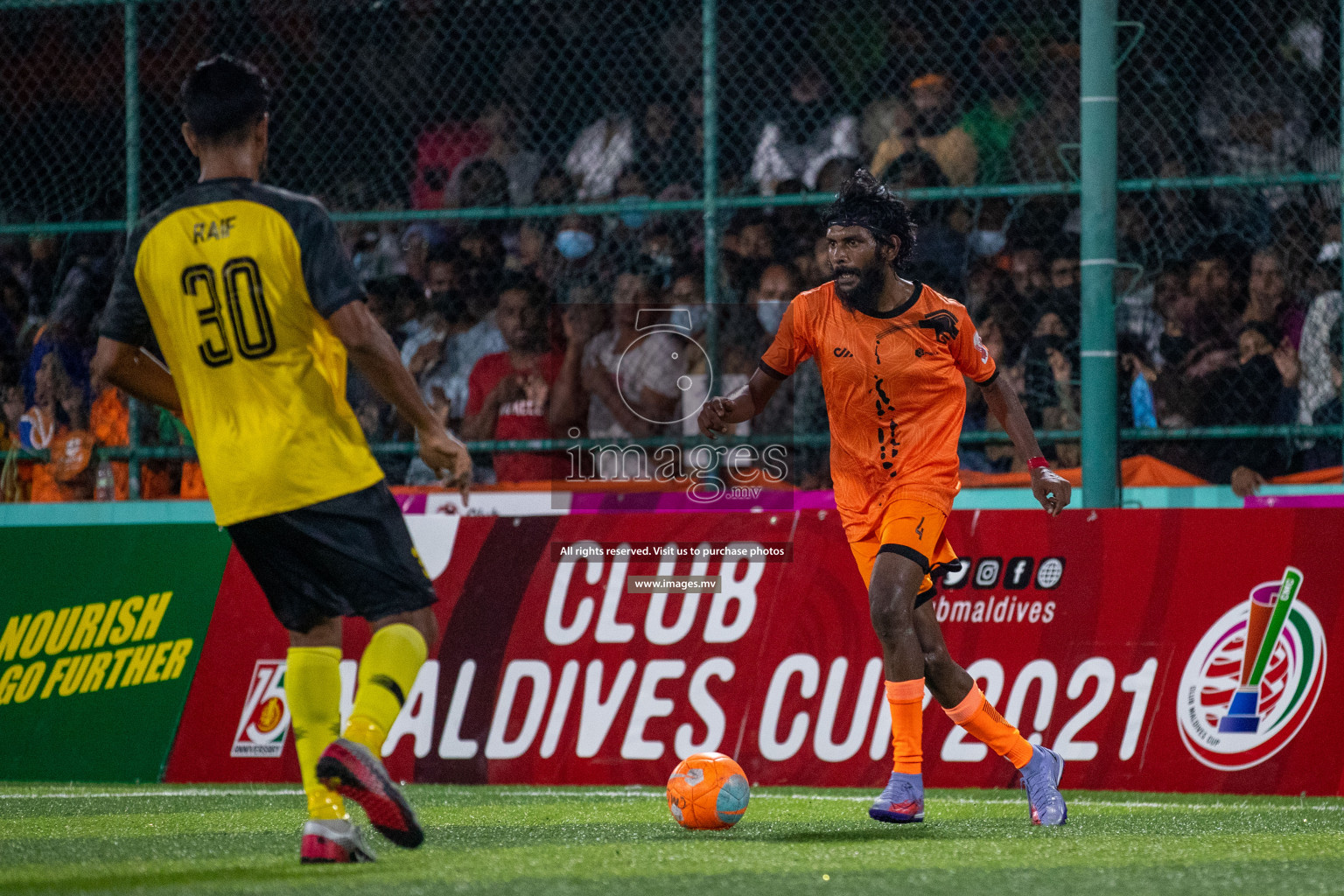 RRC Vs FSM in the Semi Finals of Club Maldives 2021 held in Hulhumale, Maldives on 19 December 2021. Photos: Ismail Thoriq / images.mv