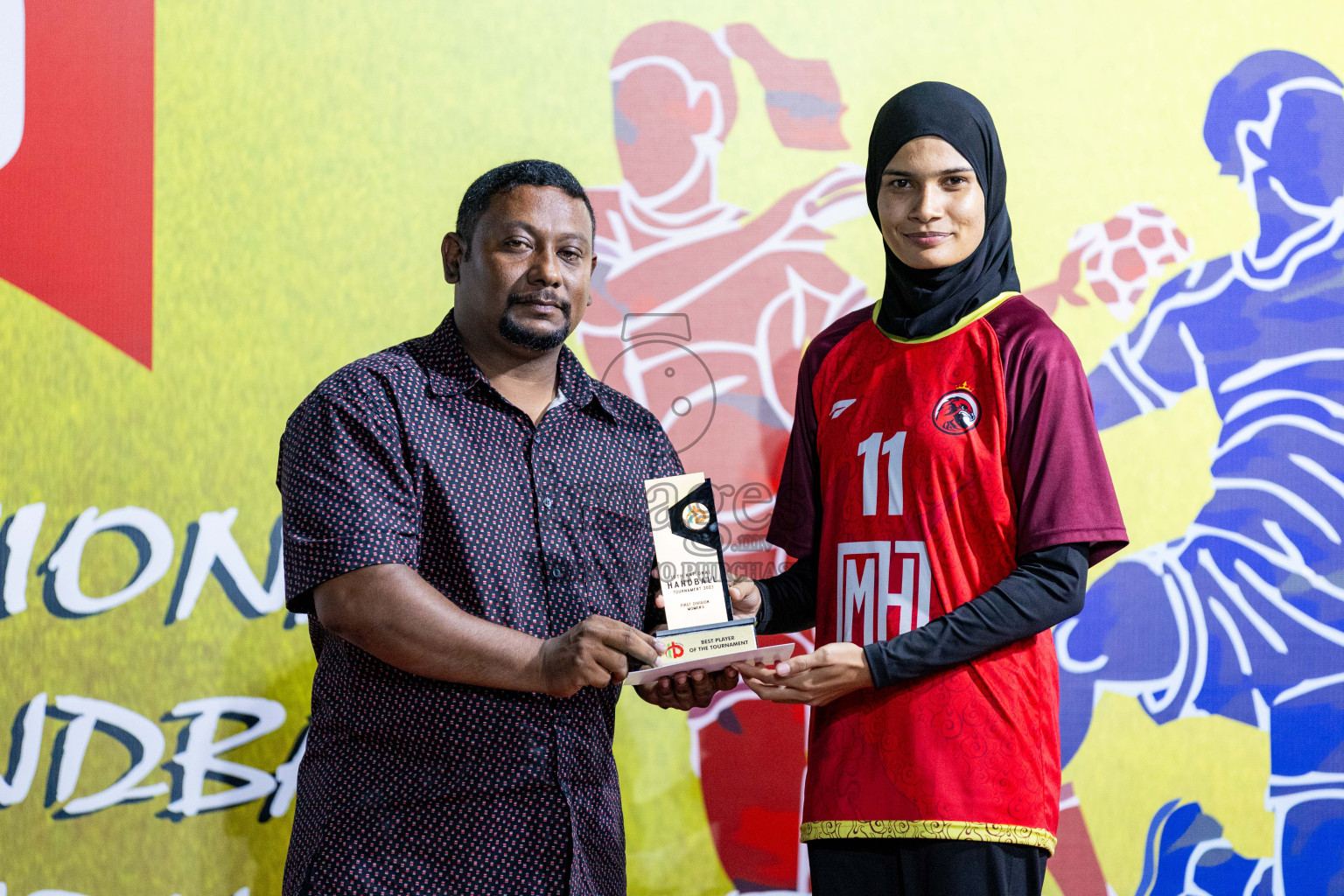 Division one Final 10th National Handball Tournament 2023, held in Handball ground, Male', Maldives on Saturday, 13th January 2023 Photos: Nausham Waheed/ Images.mv