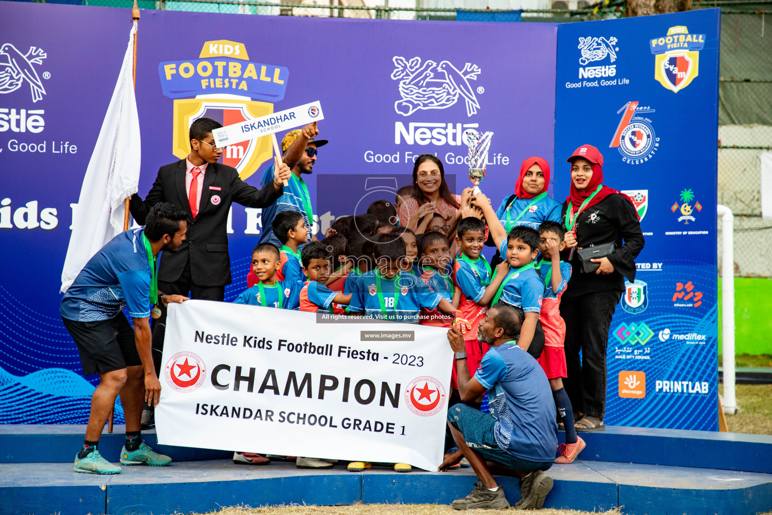 Finals & Closing Ceremony of Nestlé Kids Football Fiesta 2023 held in Male', Maldives on 25 February 2023