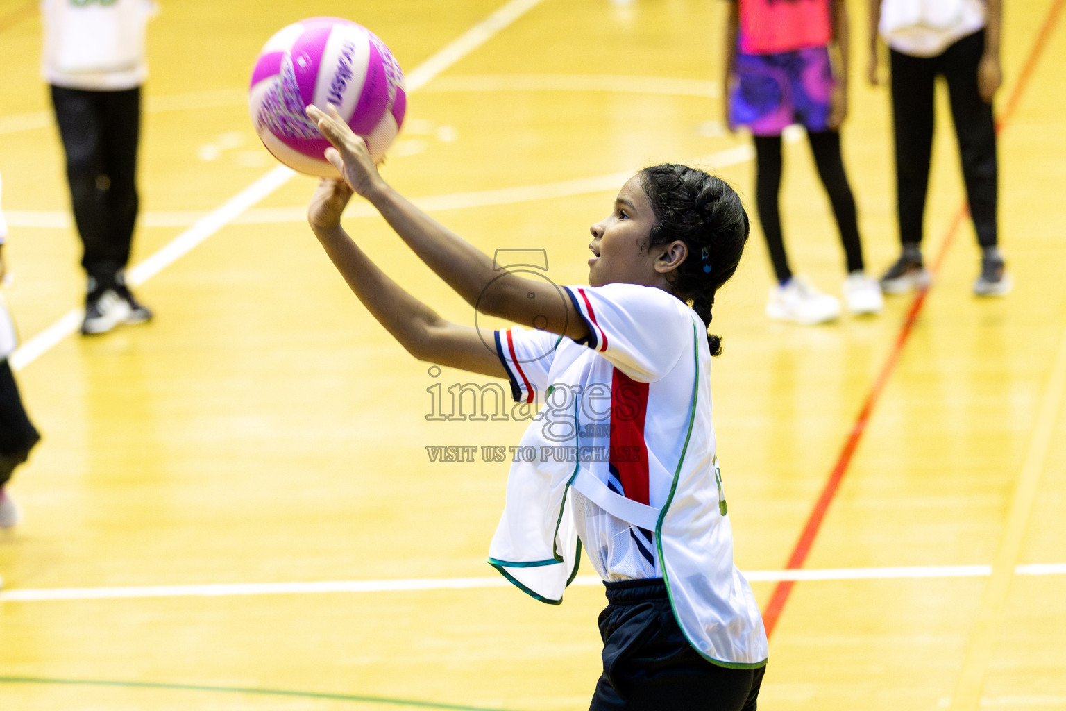 NSA B vs Net Queens Day 6  of 3rd Netball Junior Championship, held at Social Center on Friday 24th January 2025 . Photos: Shuu Abdul Sattar / images.mv