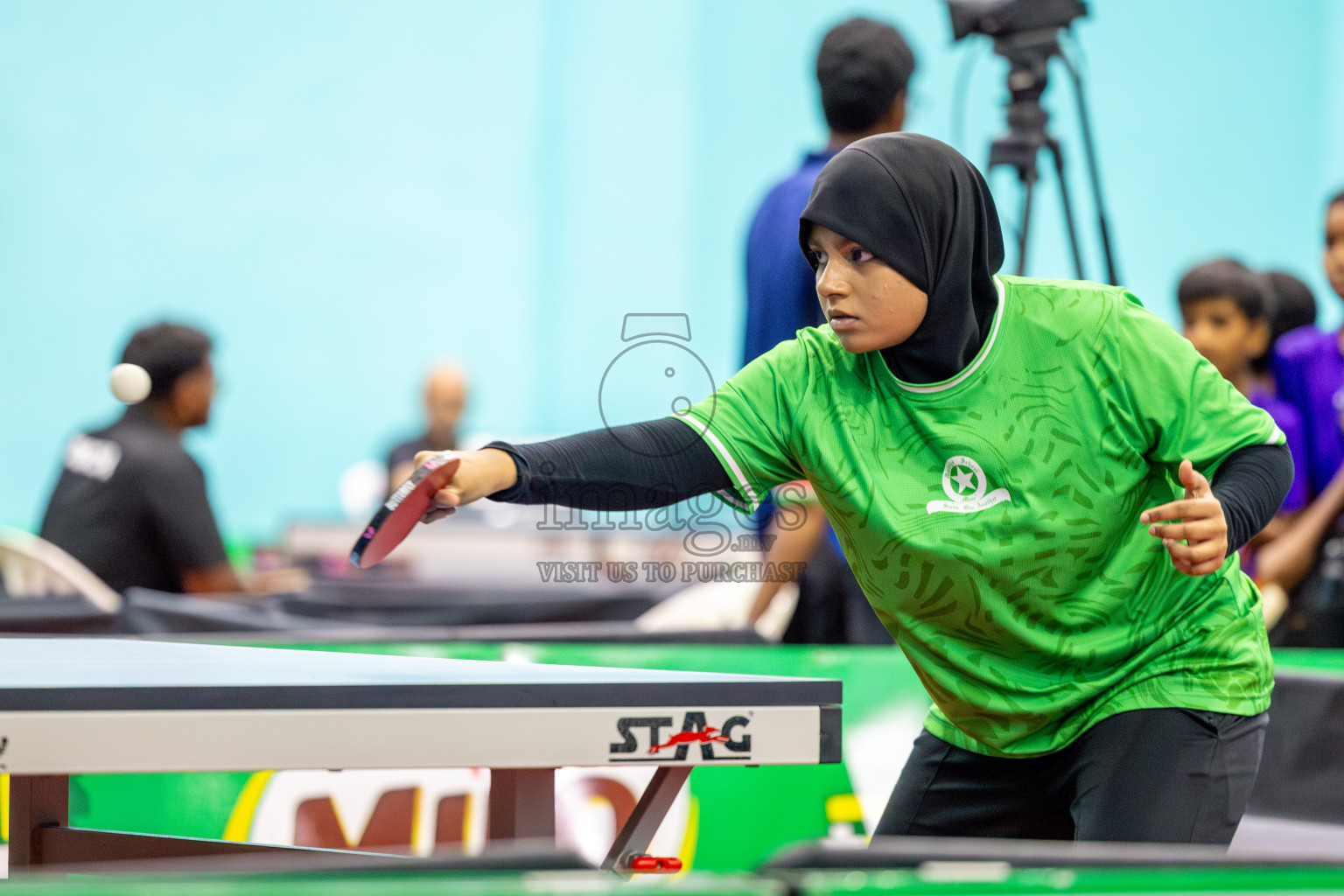 Day 2 of Interschool Table Tennis Tournament 2025 held at Male' TT Hall, Male', Maldives on Thursday, 15th May 2025. Photos By: Ismail Thoriq / images.mv