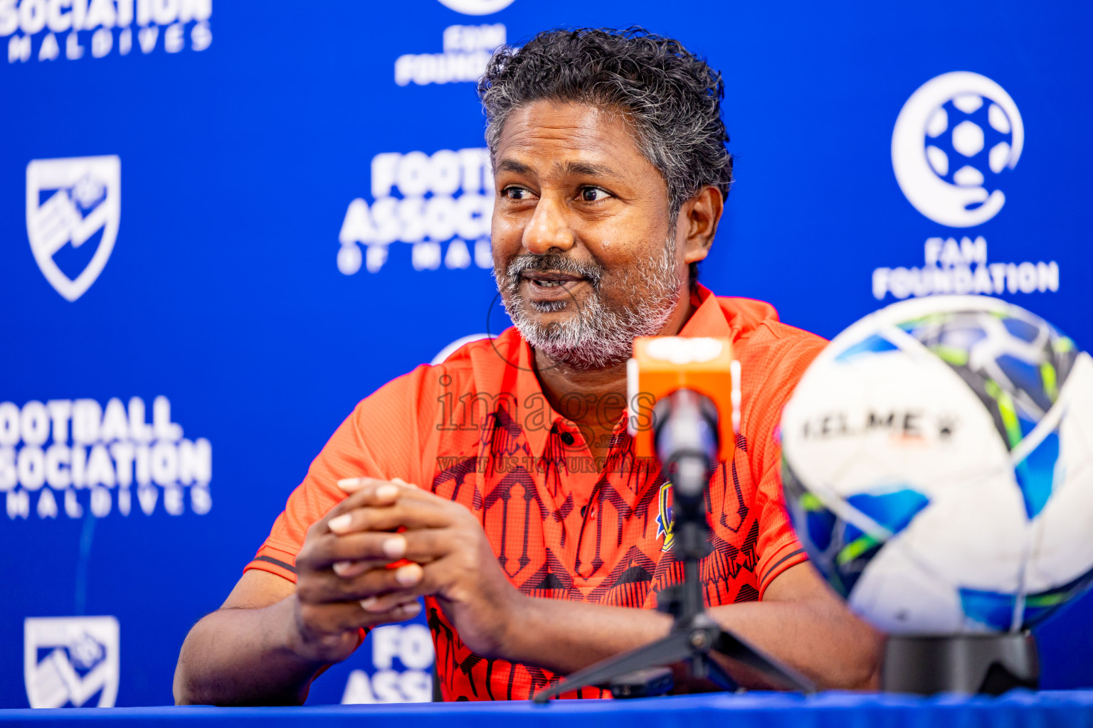 Final Pre-Match Press of Under 19 Youth Championship 2024 was held at National Stadium in Male', Maldives on Sunday, 30th June 2024. Photos: Nausham Waheed / images.mv