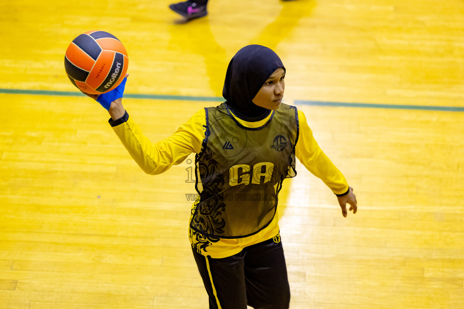 Day 8 of 25th Inter-School Netball Tournament was held in Social Center at Male', Maldives on Sunday, 18th August 2024. Photos: Nausham Waheed / images.mv