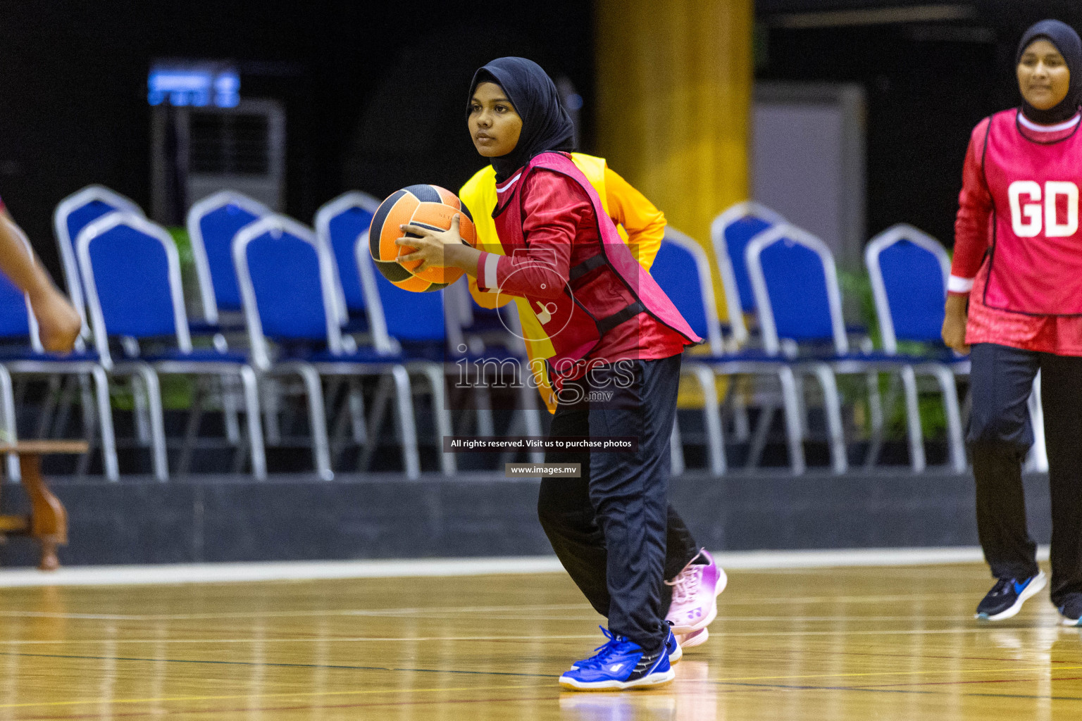 Day6 of 24th Interschool Netball Tournament 2023 was held in Social Center, Male', Maldives on 1st November 2023. Photos: Nausham Waheed / images.mv