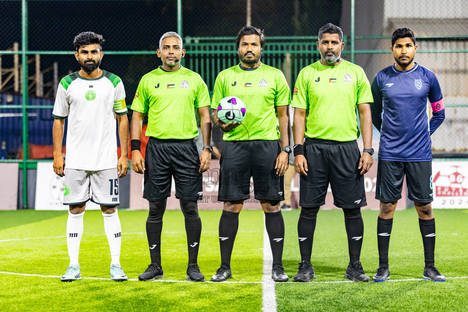 Nova SC vs Giraavarianz in Day 1 of BG Futsal Challenge 2024 was held on Thursday, 12th March 2024, in Male', Maldives Photos: Nausham Waheed / images.mv