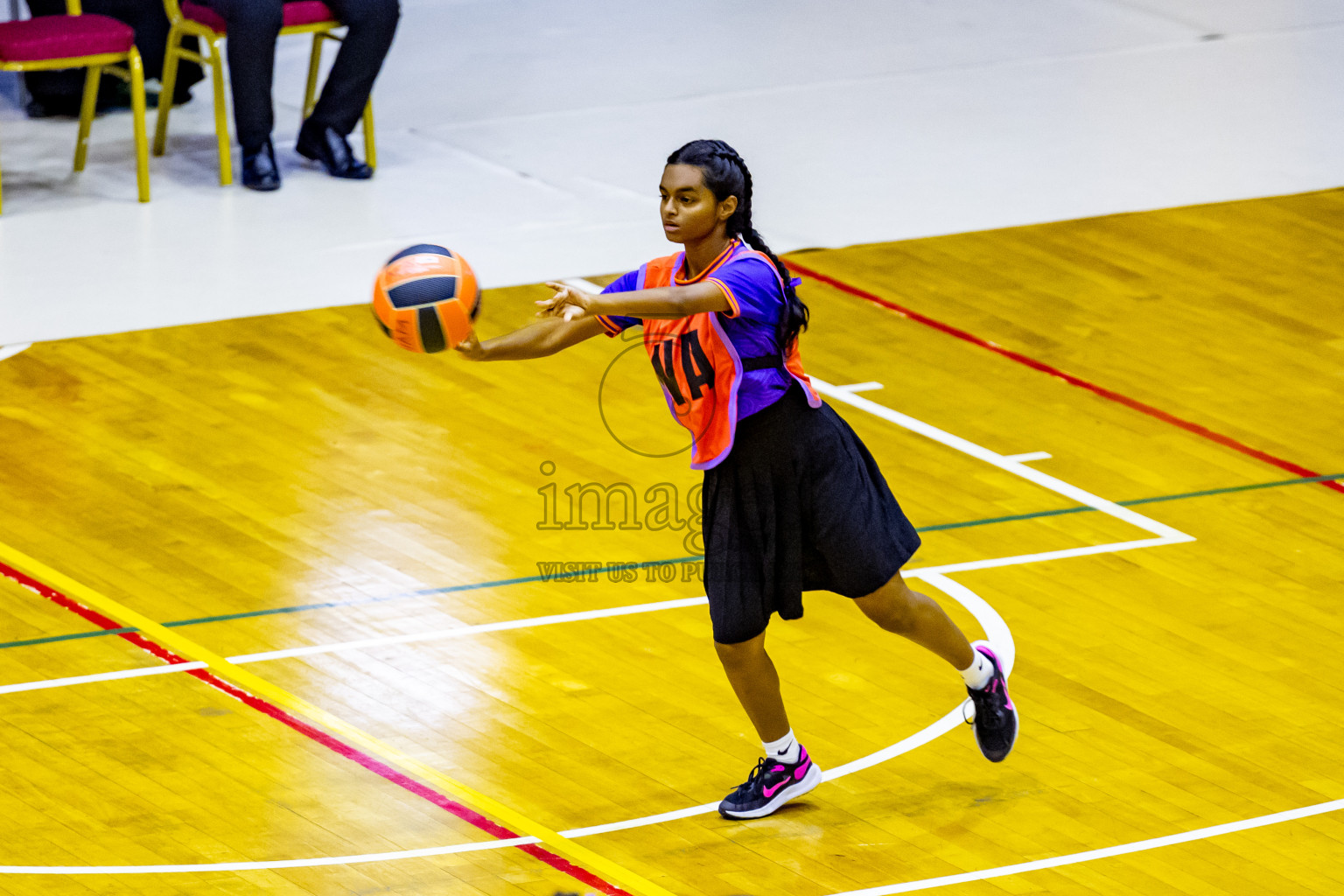 Day 4 of 25th Inter-School Netball Tournament was held in Social Center at Male', Maldives on Monday, 12th August 2024. Photos: Nausham Waheed / images.mv