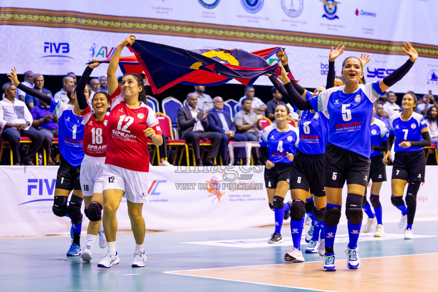 Nepal Police Club vs Humo VC in the Final of CAVA Woman's Volleyball Club Championship 2024 was held in Social Center, Male', Maldives on Saturday, 21st September 2024. Photos: Nausham Waheed / images.mv