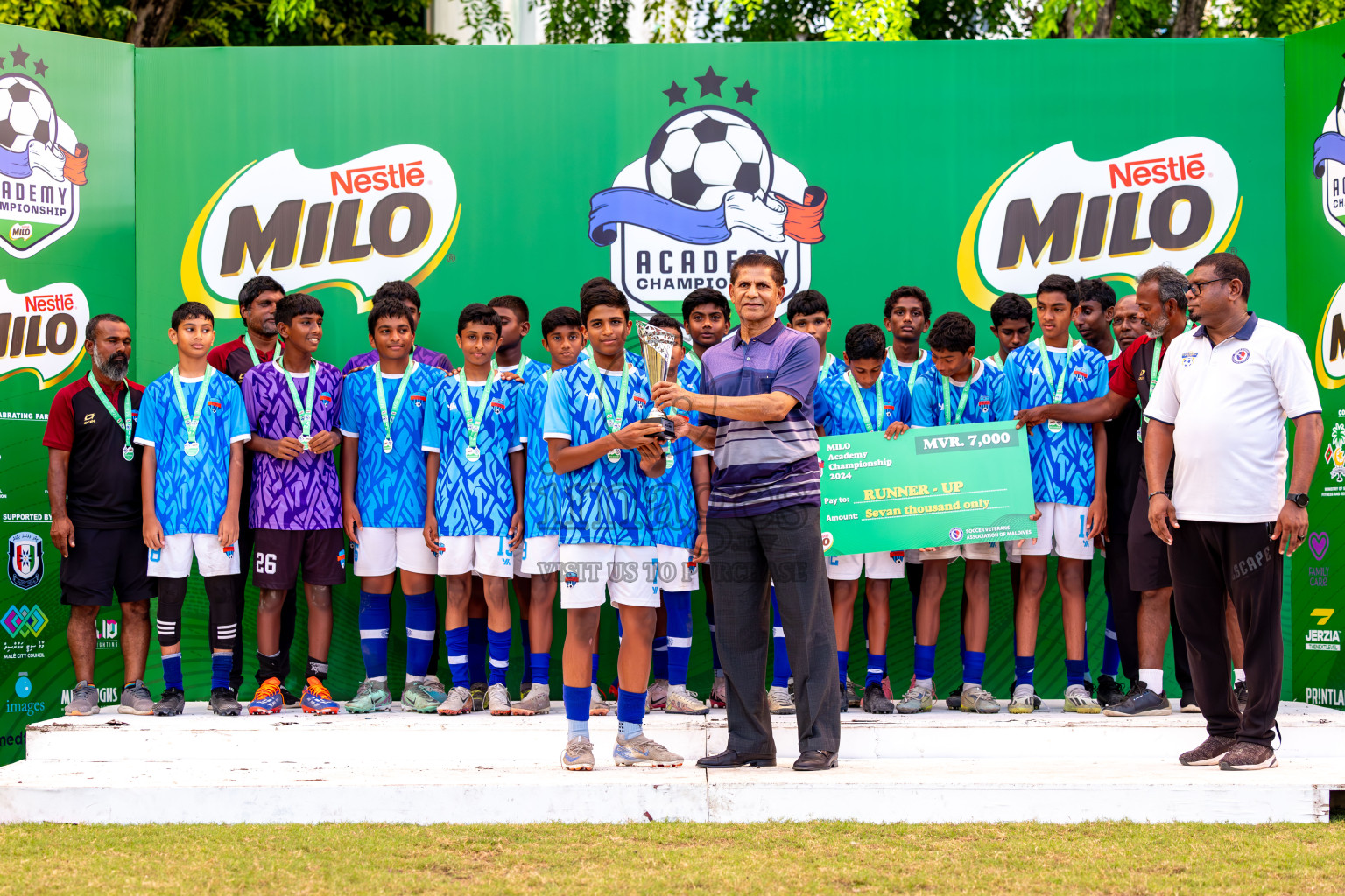 Day 4 of MILO Academy Championship 2024 (U-14) was held in Henveyru Stadium, Male', Maldives on Sunday, 3rd November 2024. Photos: Ismail Thoriq / Images.mv