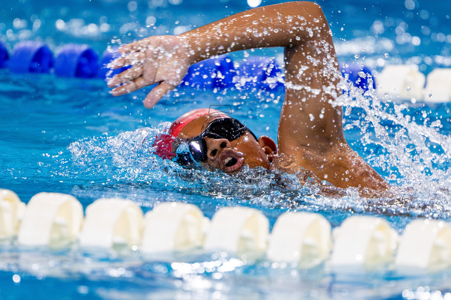 Day 3 of National Swimming Competition 2024 held in Hulhumale', Maldives on Sunday, 15th December 2024. Photos: Nausham Waheed/ images.mv