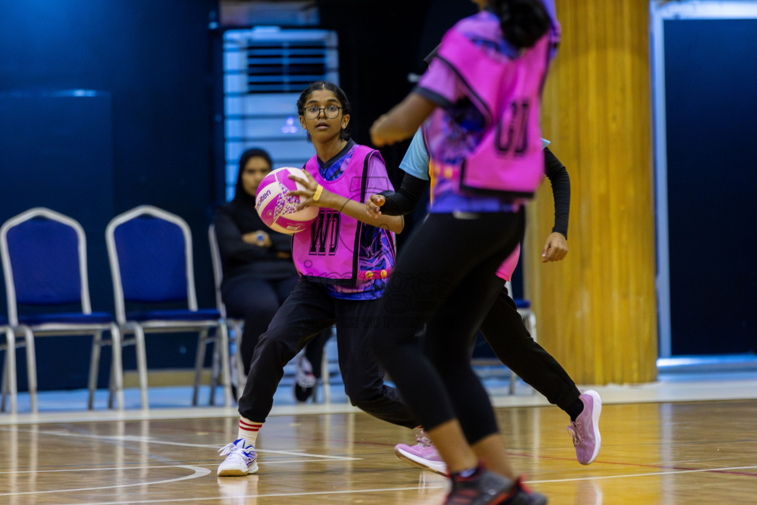 Sports academy A vs Netkids C (U13) in Day 1 of 3rd Junior Championship - Netball association of Maldives, held at Social Center on 19th January 2025 . Photos by Shuu Abdul Sattar / Images.mv