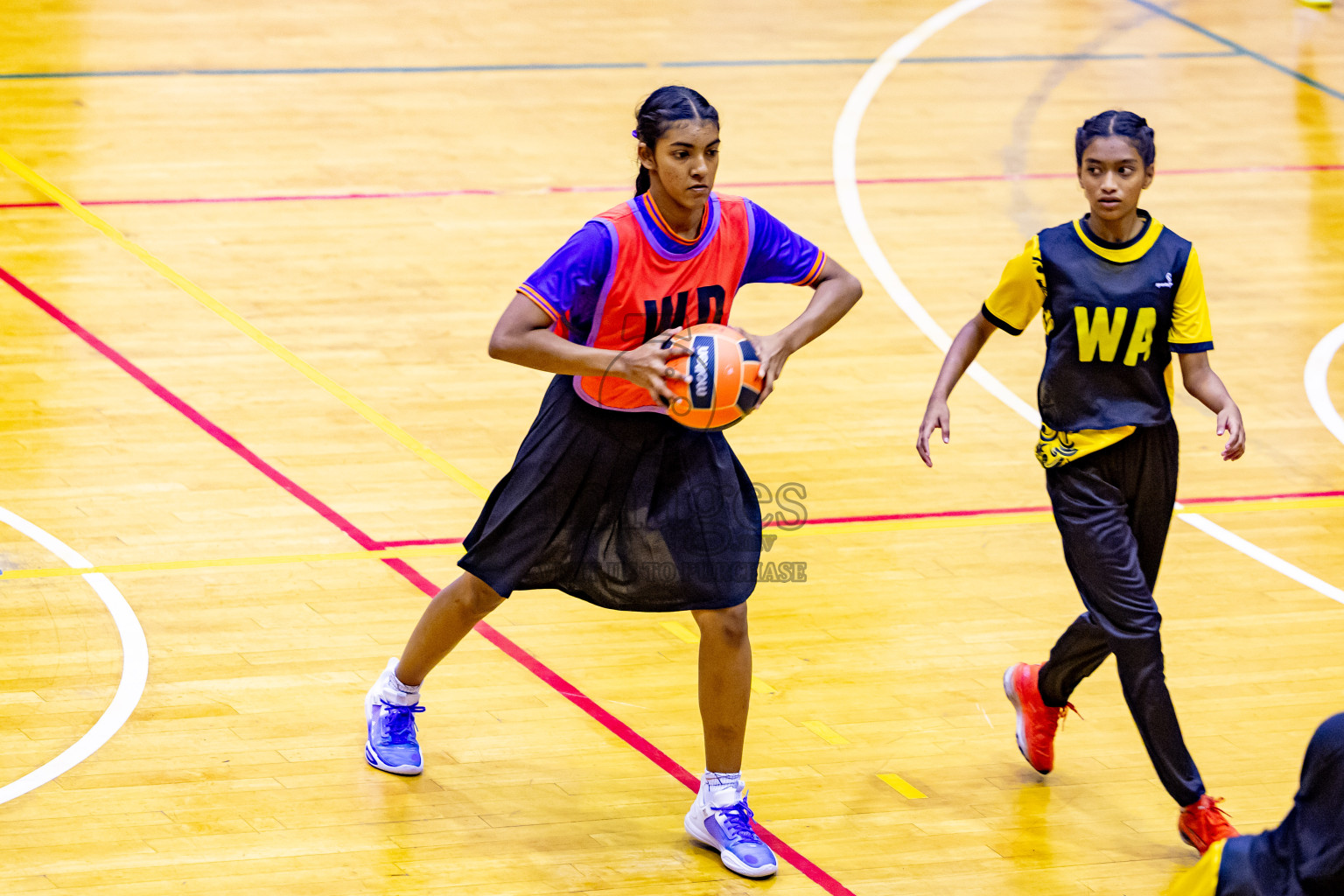 Day 7 of 25th Inter-School Netball Tournament was held in Social Center at Male', Maldives on Saturday, 17th August 2024. Photos: Nausham Waheed / images.mv